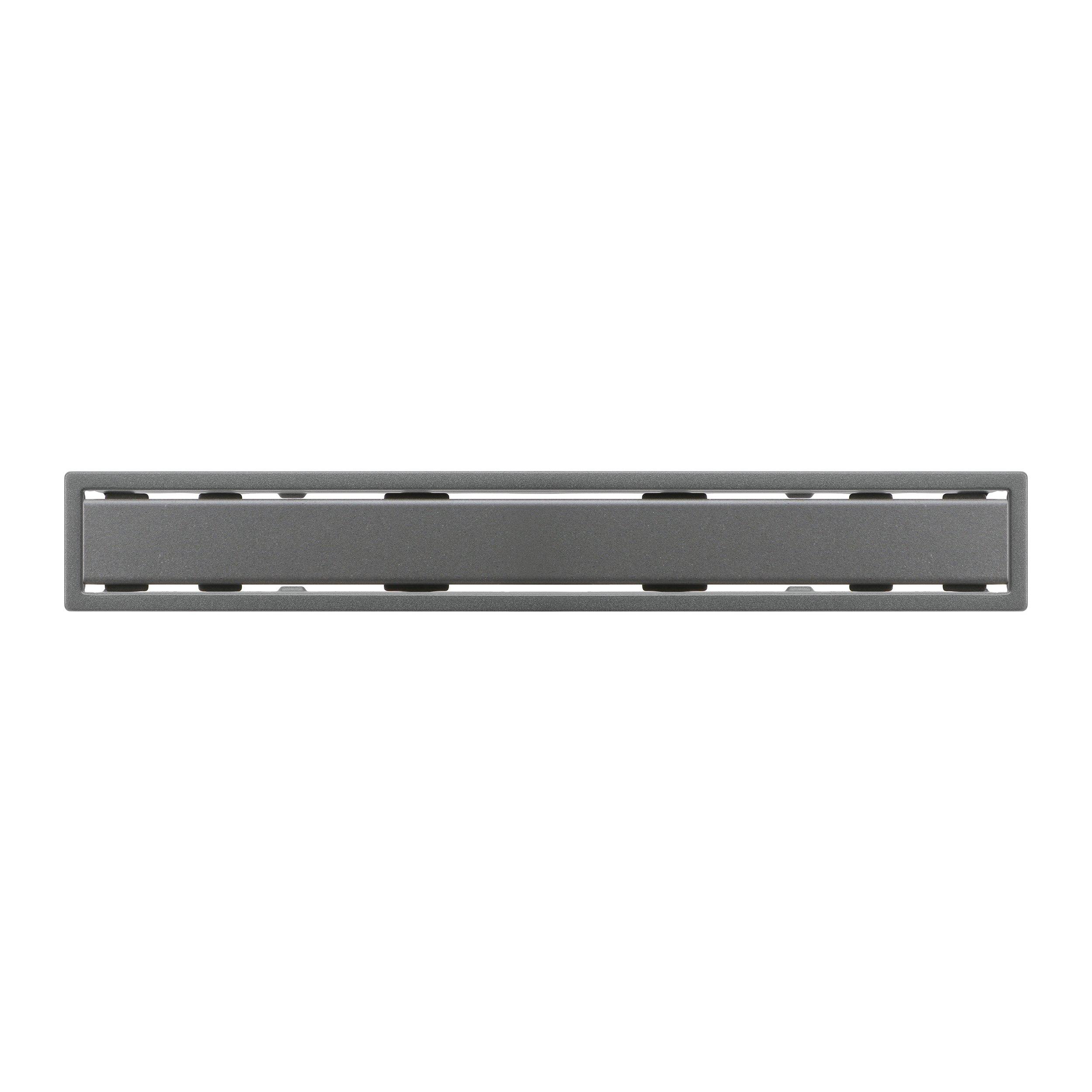 Schluter Kerdi-Line 3/4in. Frame 52in. Solid Grate Pewter