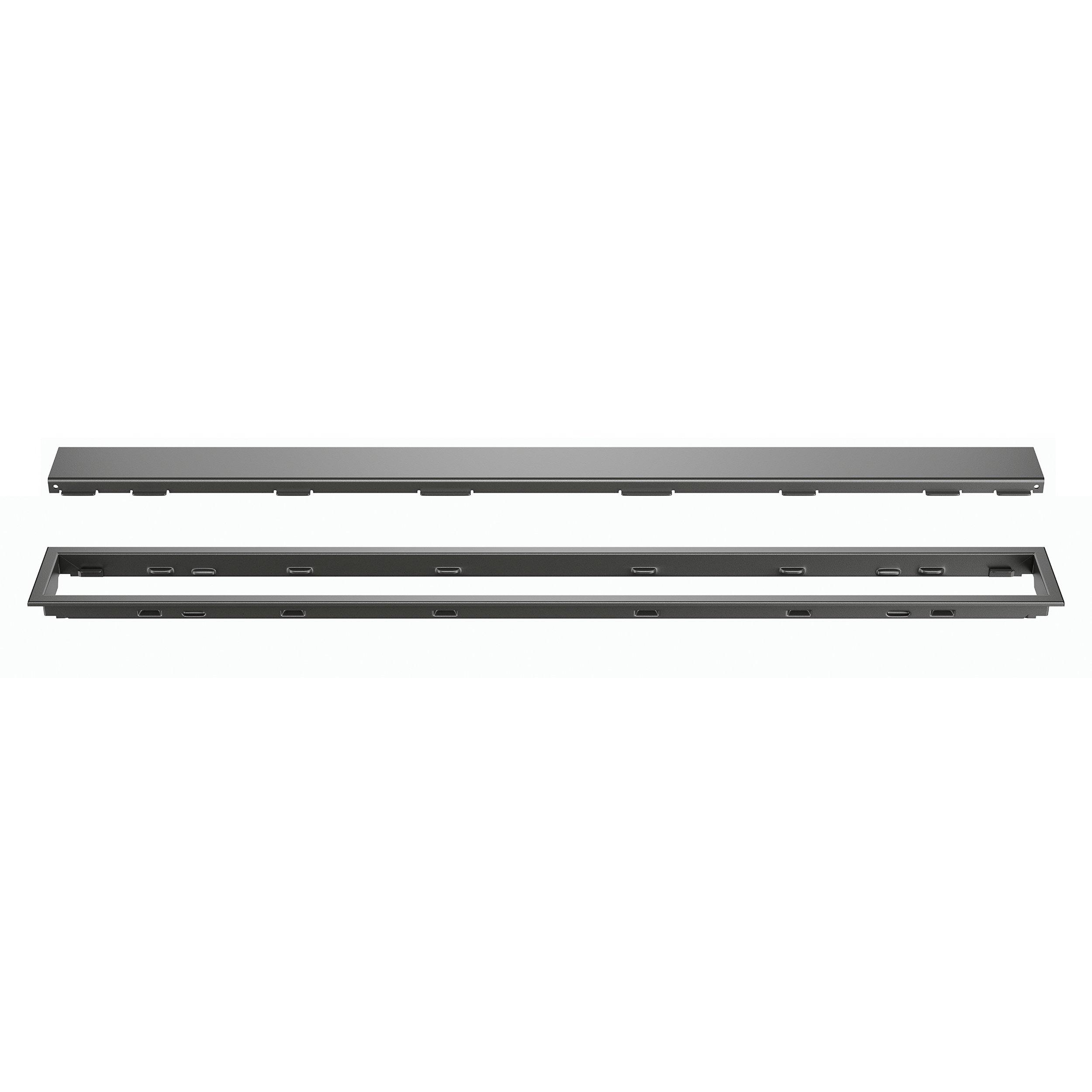 Schluter Kerdi-Line 3/4in. Frame 52in. Solid Grate Dark Anthracite