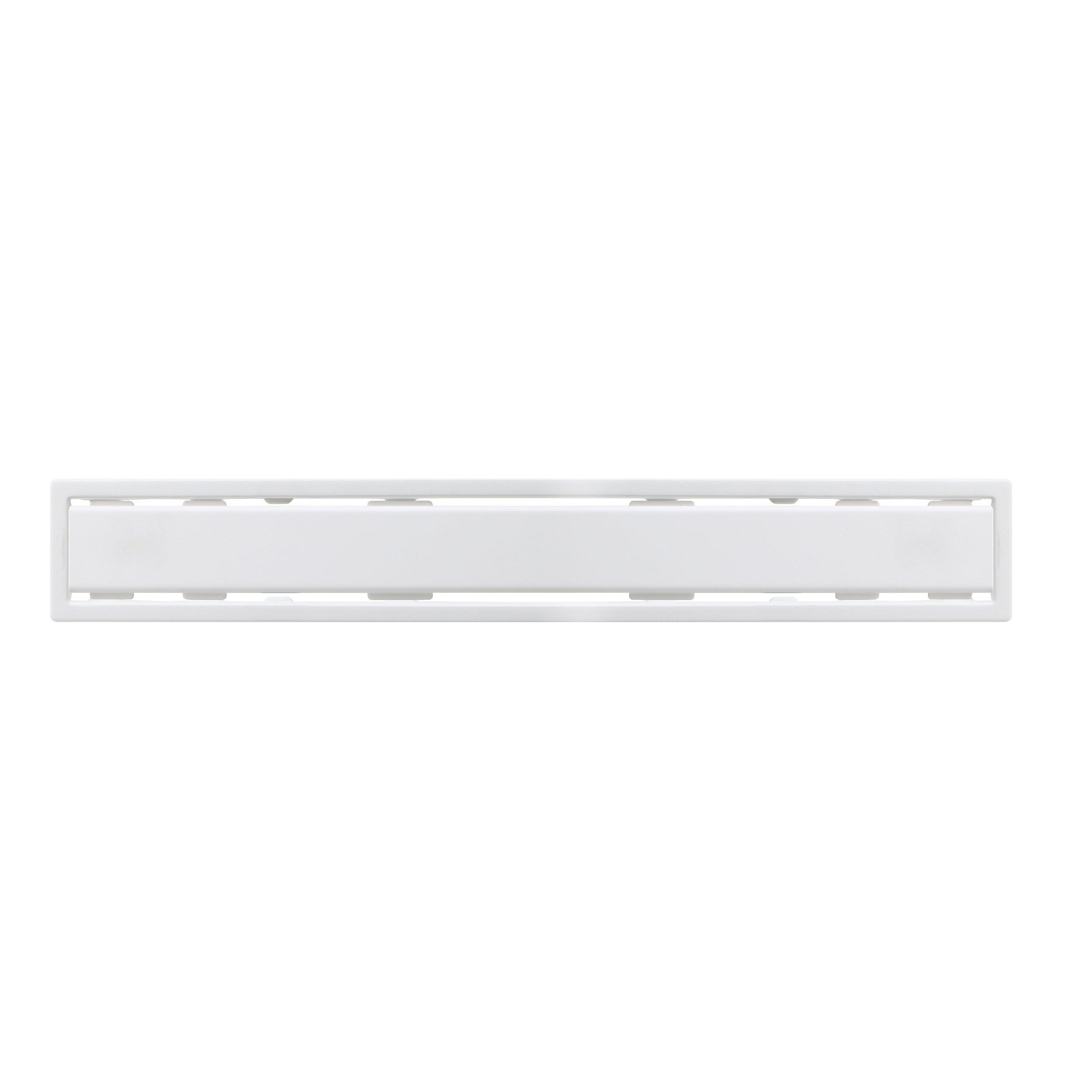 Schluter Kerdi-Line 3/4in. Frame 48in. Solid Grate Matte White