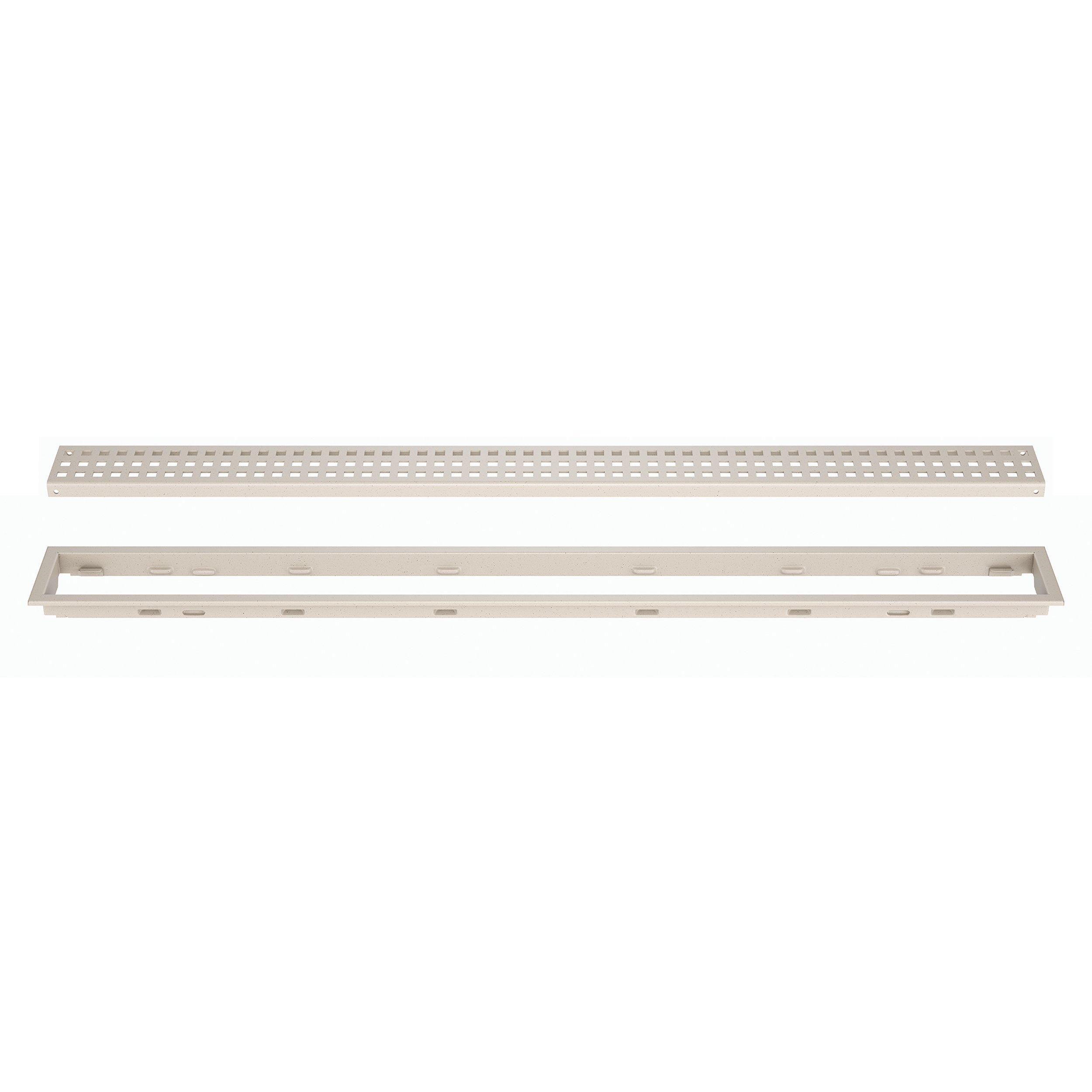 Schluter Kerdi-Line 3/4in. Frame 72in. Square Grate Ivory