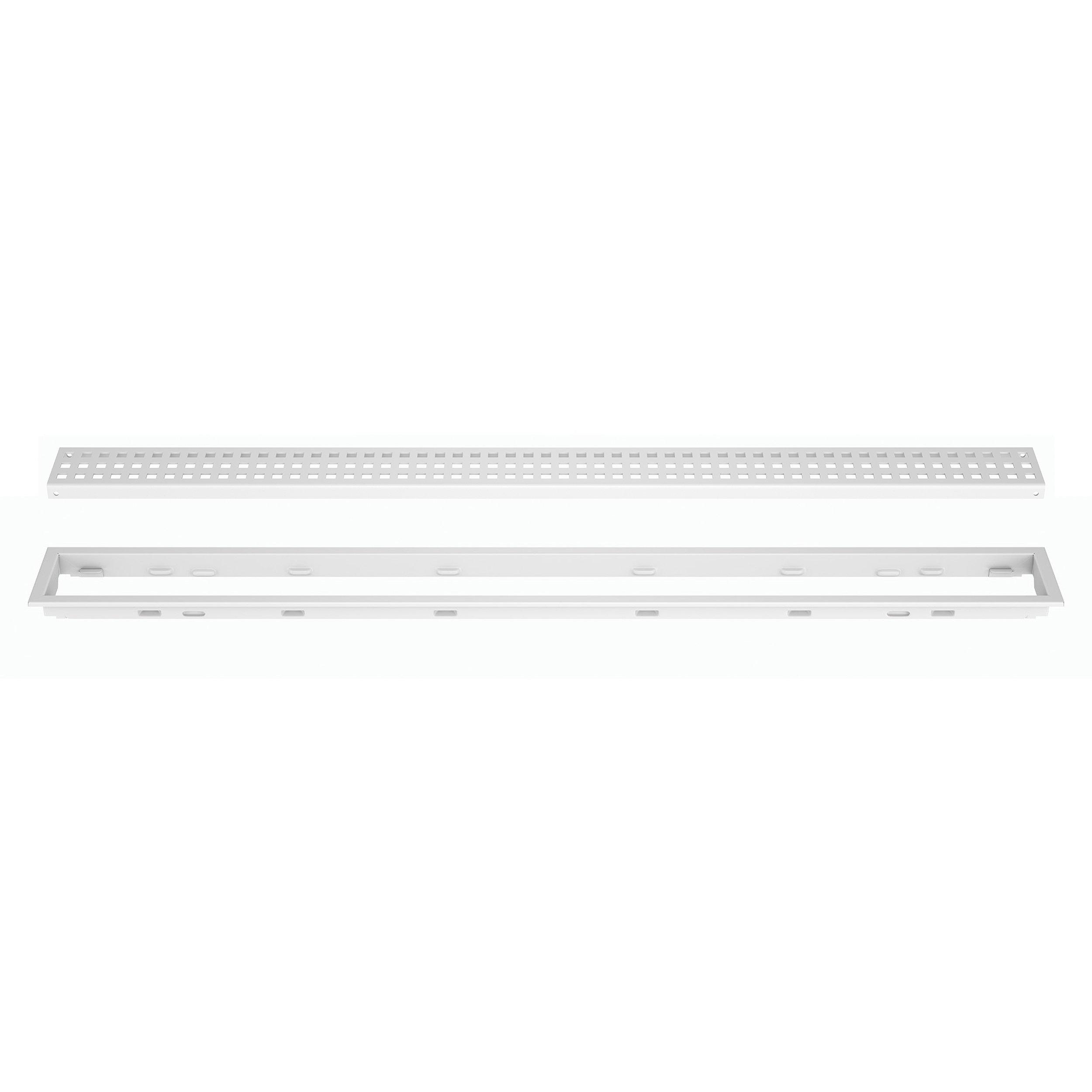 Schluter Kerdi-Line 3/4in. Frame 72in. Square Grate Matte White