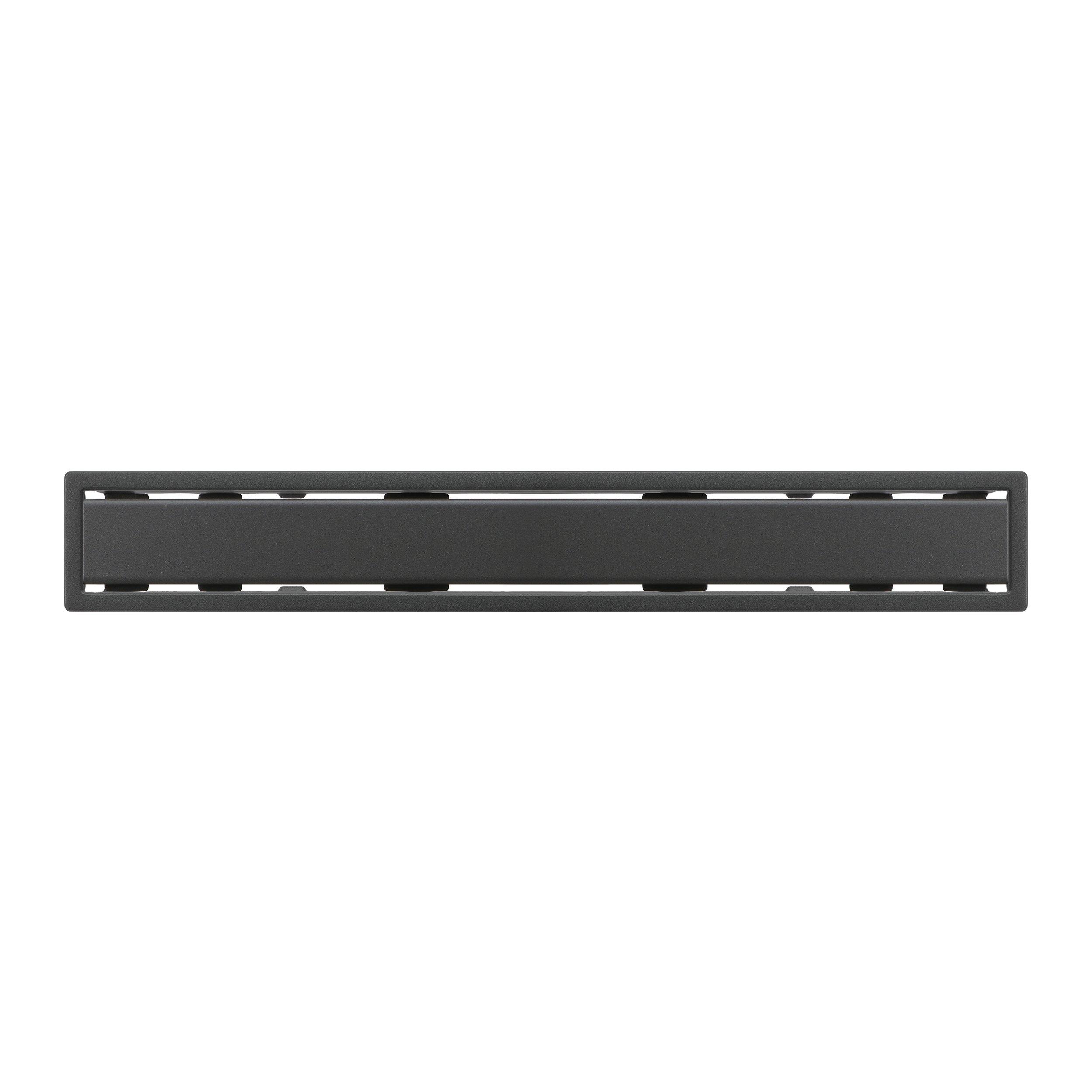 Schluter Kerdi-Line 3/4in. Frame 72in. Solid Grate Dark Anthracite