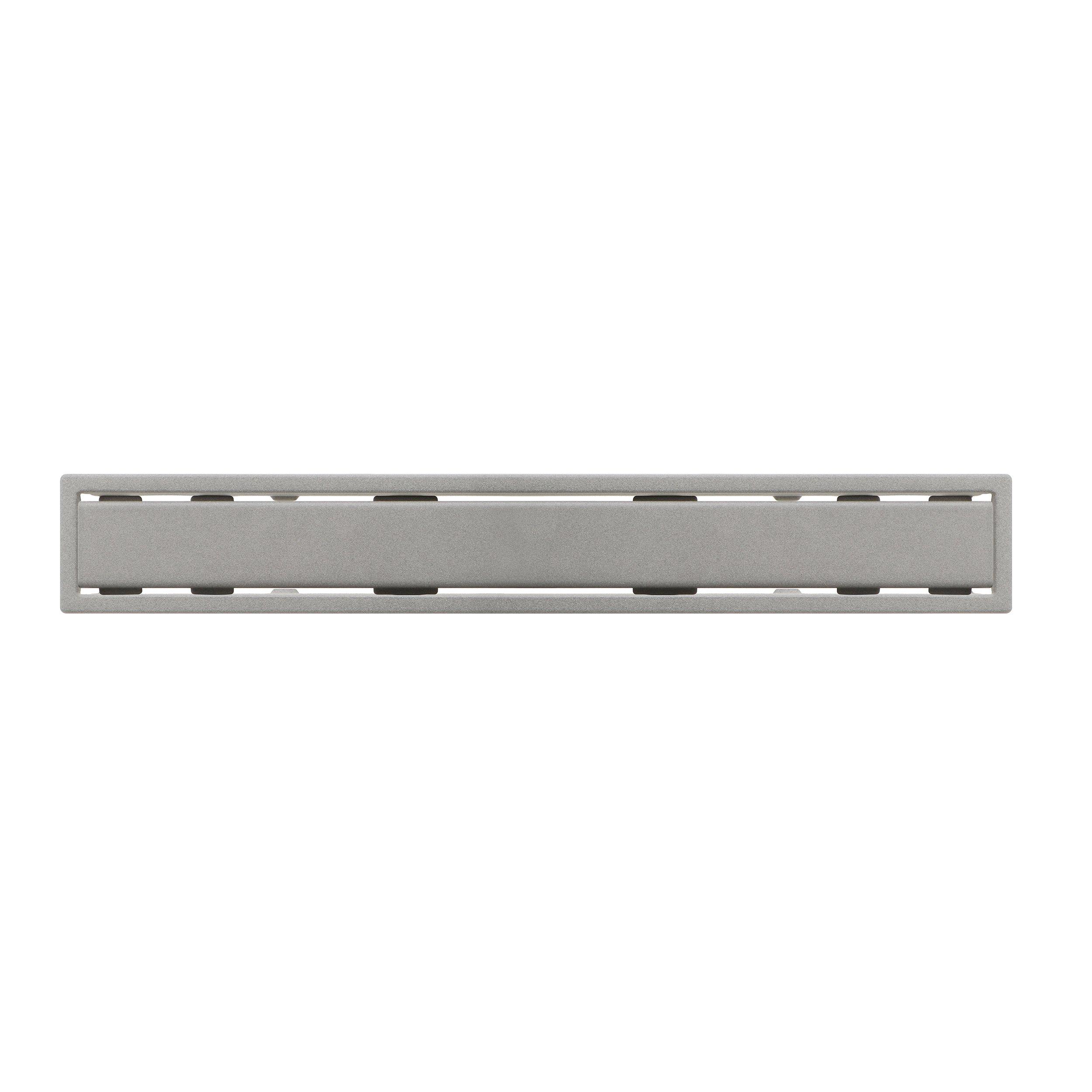 Schluter Kerdi-Line 3/4in. Frame 64in. Solid Grate Stone Gray