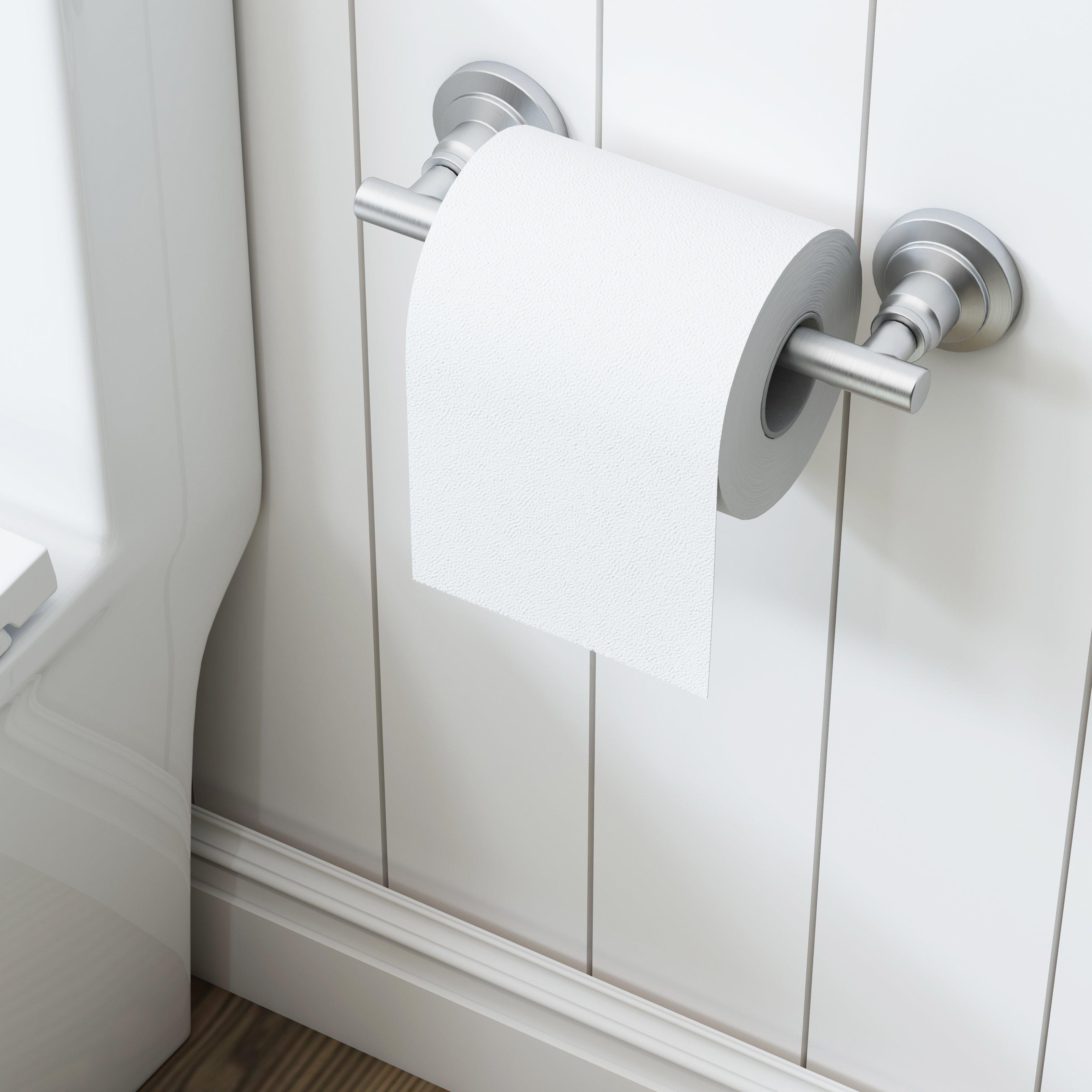 Jolie Brushed Nickel Toilet Paper Holder