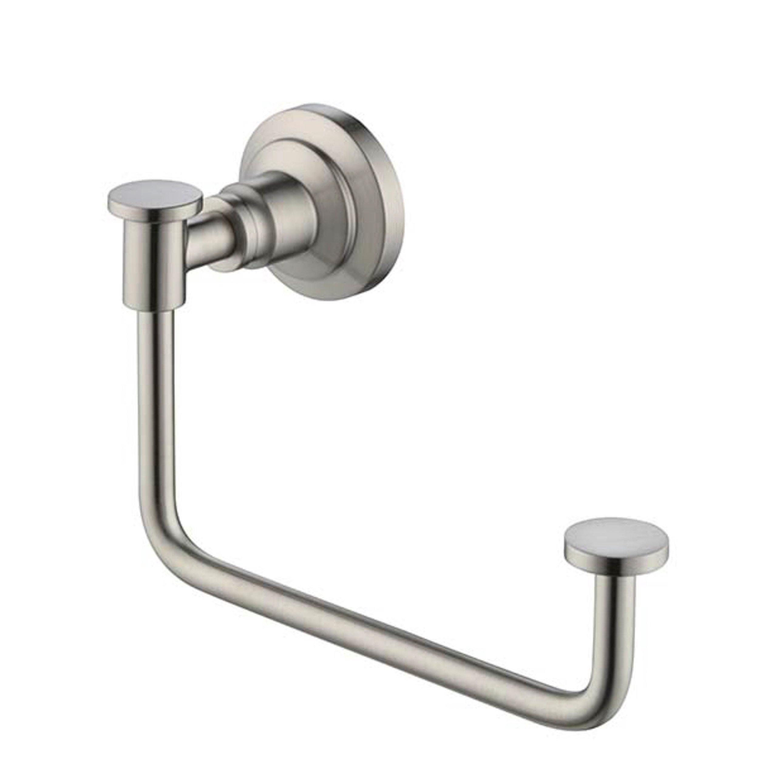 Jolie Brushed Nickel Towel Ring