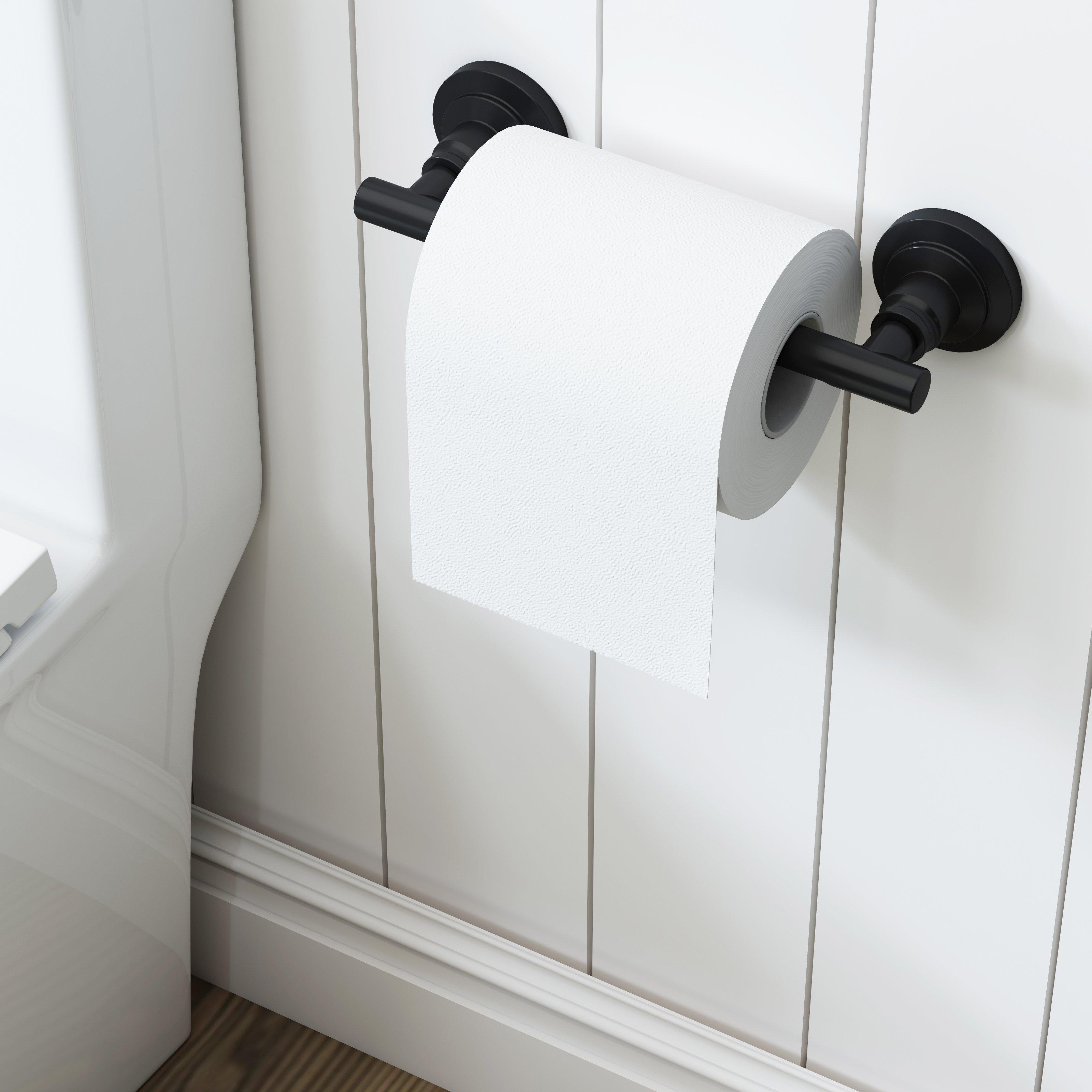 Jolie Matte Black Toilet Paper Holder