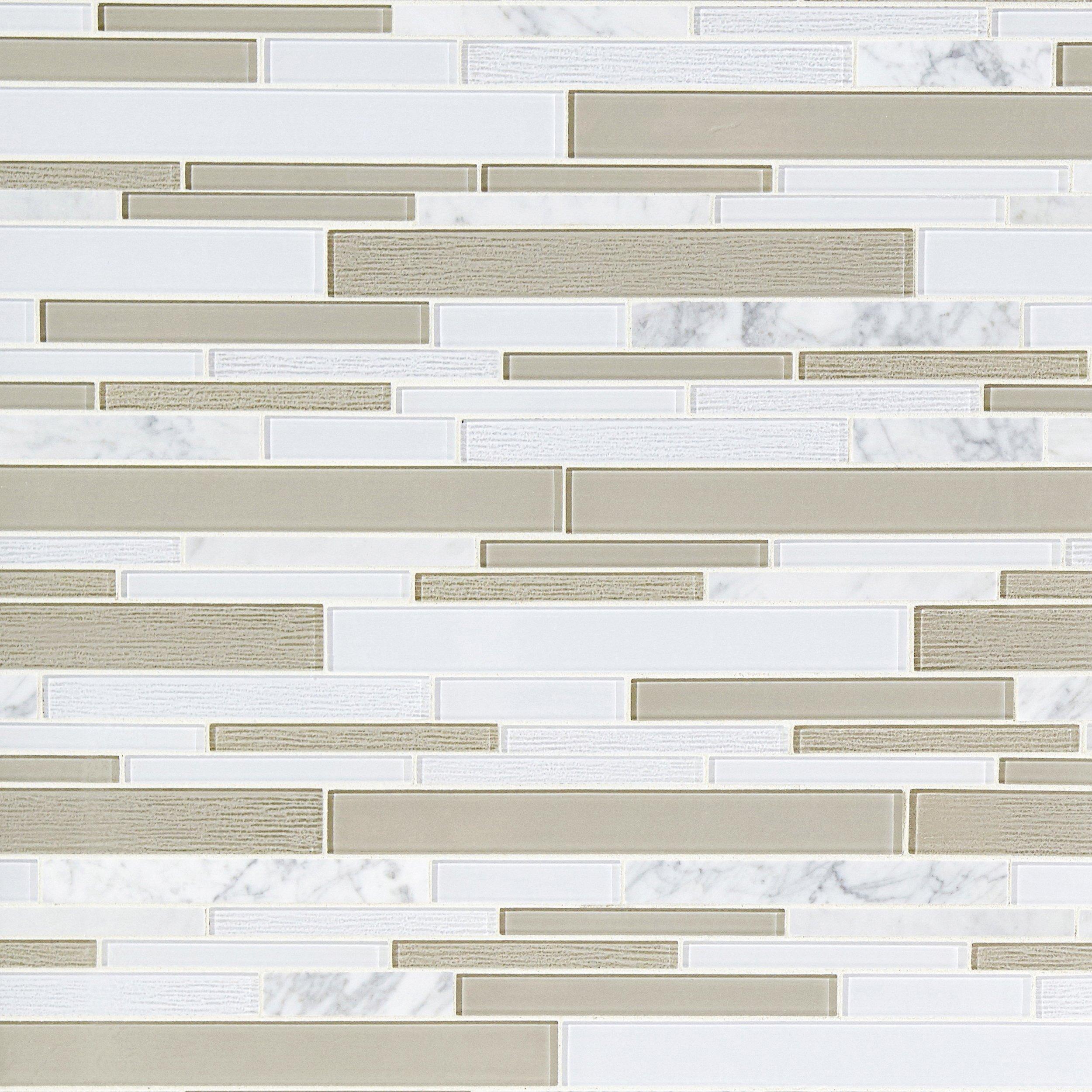 Paros Summer Stone Linear Glass Mosaic