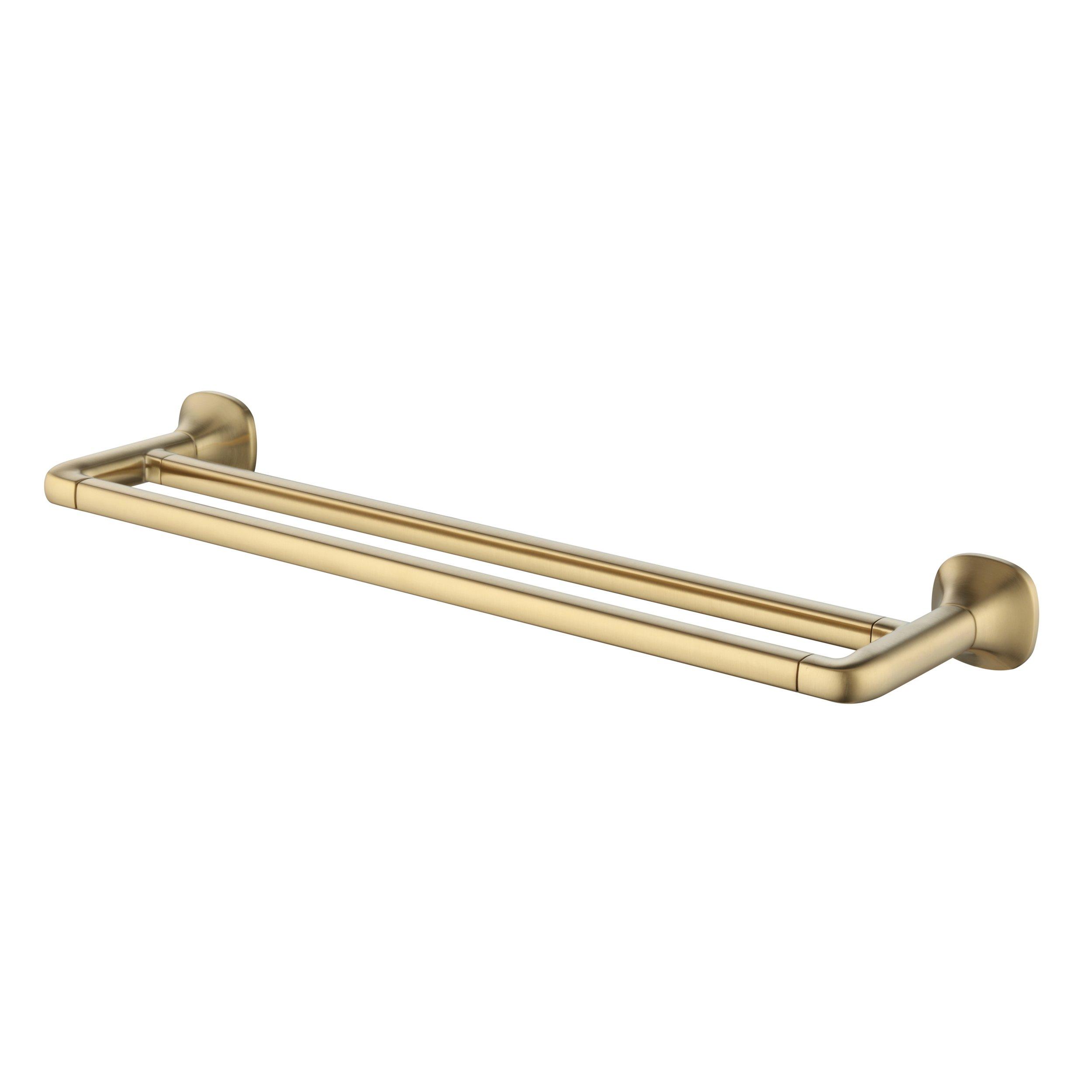Addison Brushed Gold 18 in. Double Towel Bar