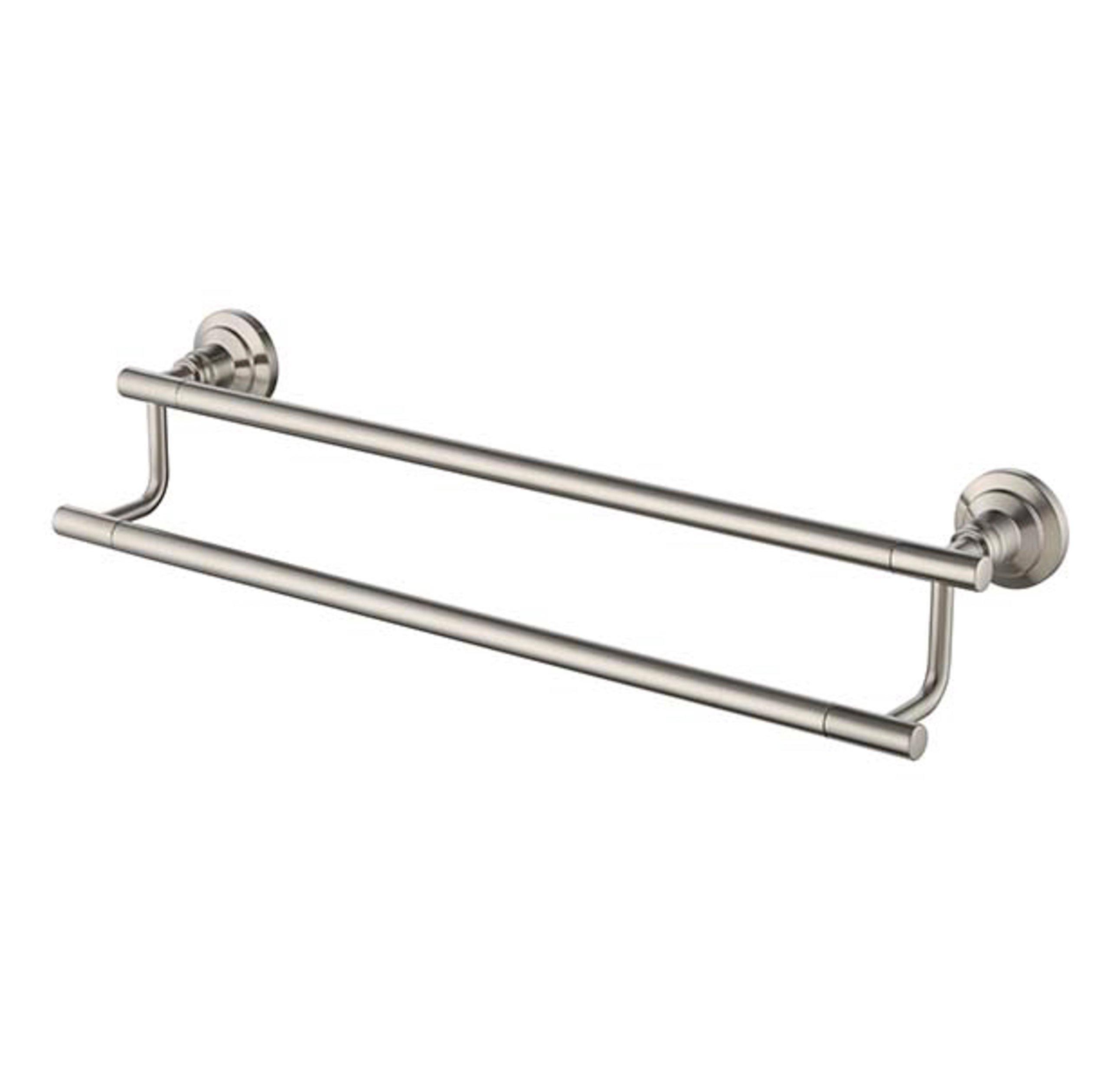 Jolie Brushed Nickel 18 in. Double Towel Bar