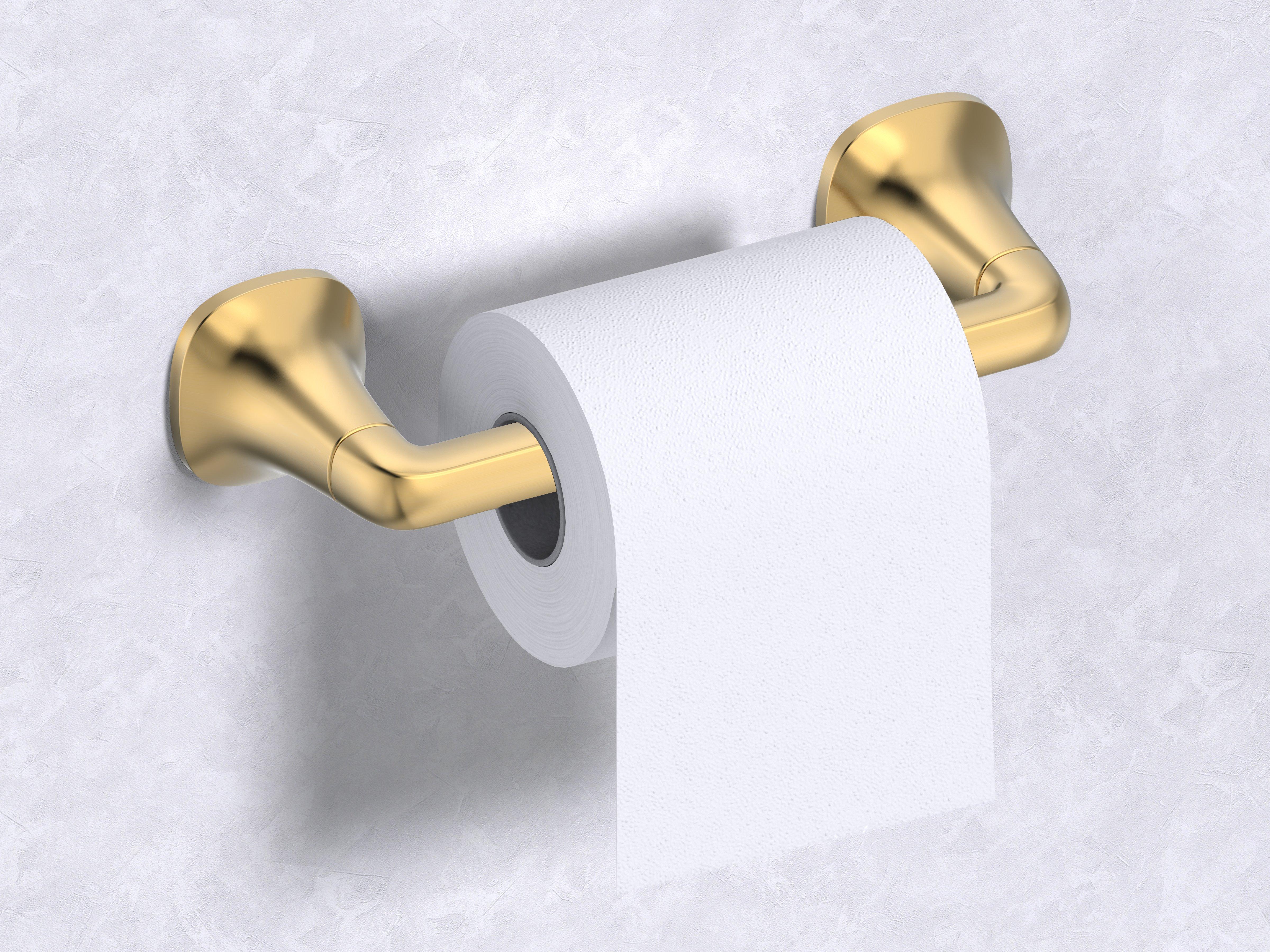 Addison Brushed Gold Toilet Paper Holder