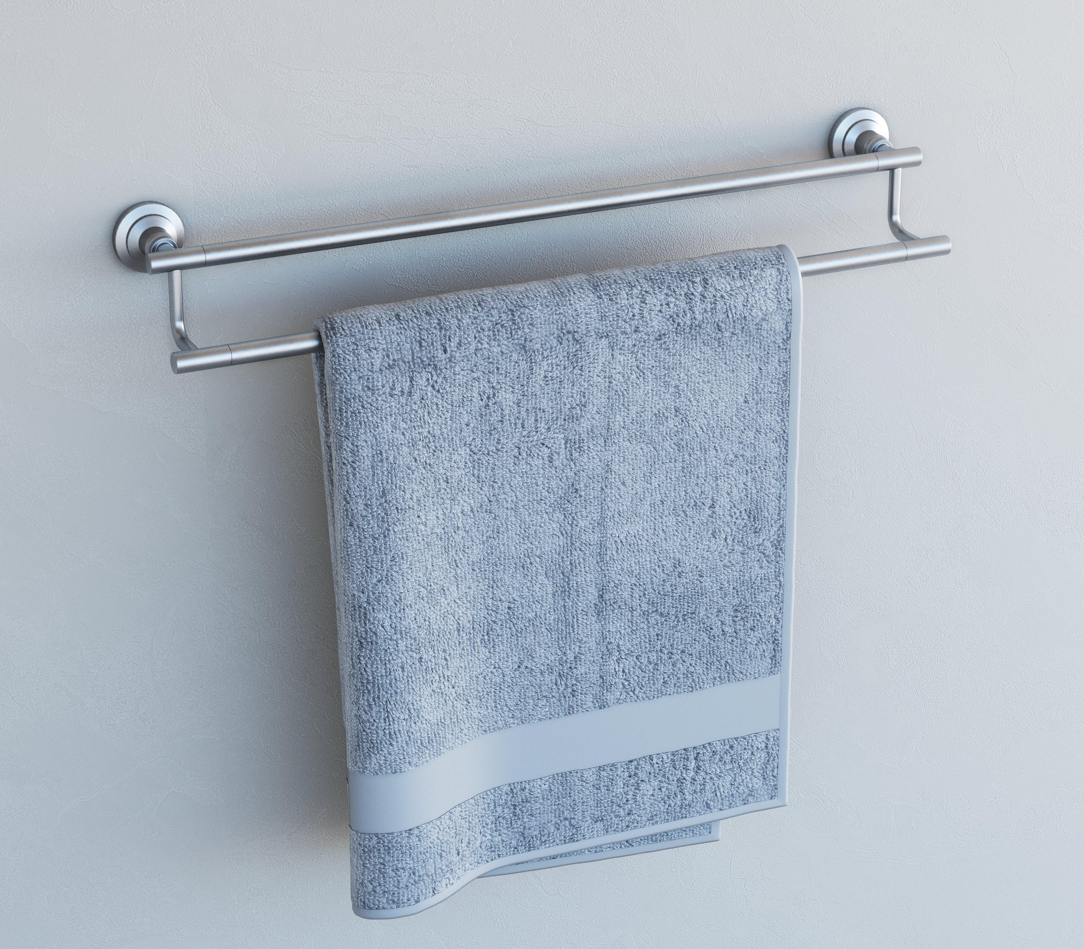 Jolie Brushed Nickel 24 in. Double Towel Bar