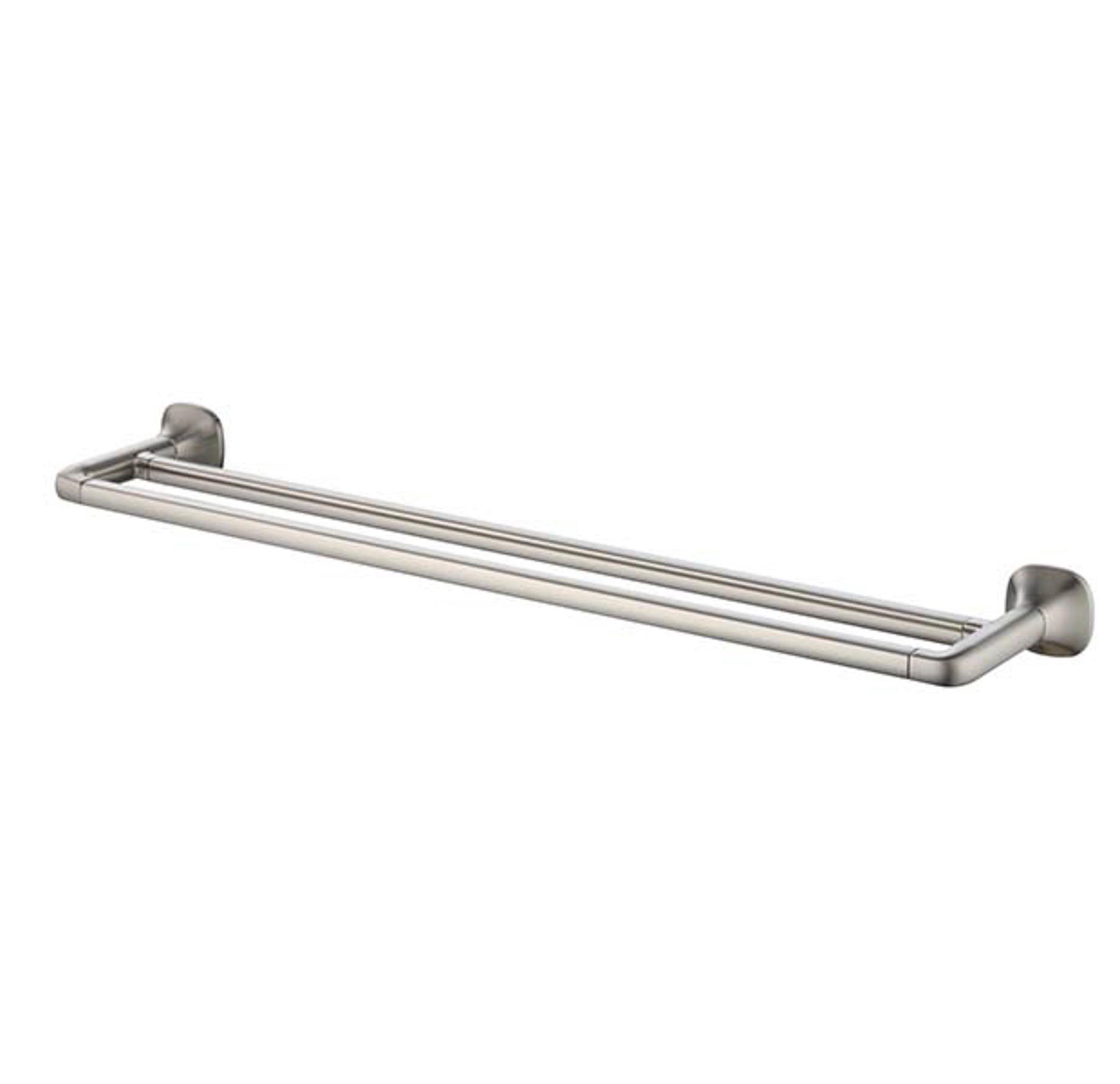 Addison Brushed Nickel 24 in. Double Towel Bar