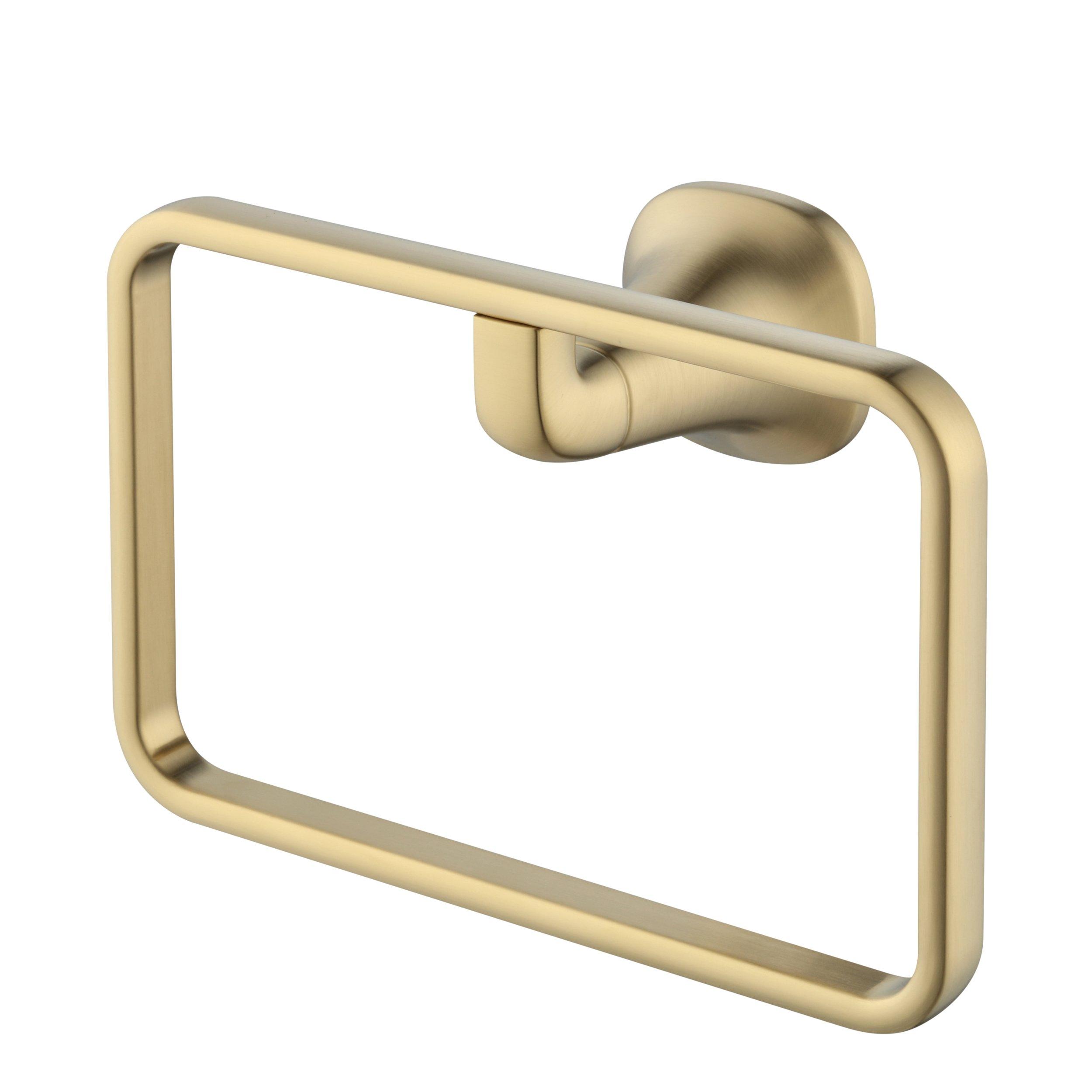 Addison Brushed Gold Towel Ring