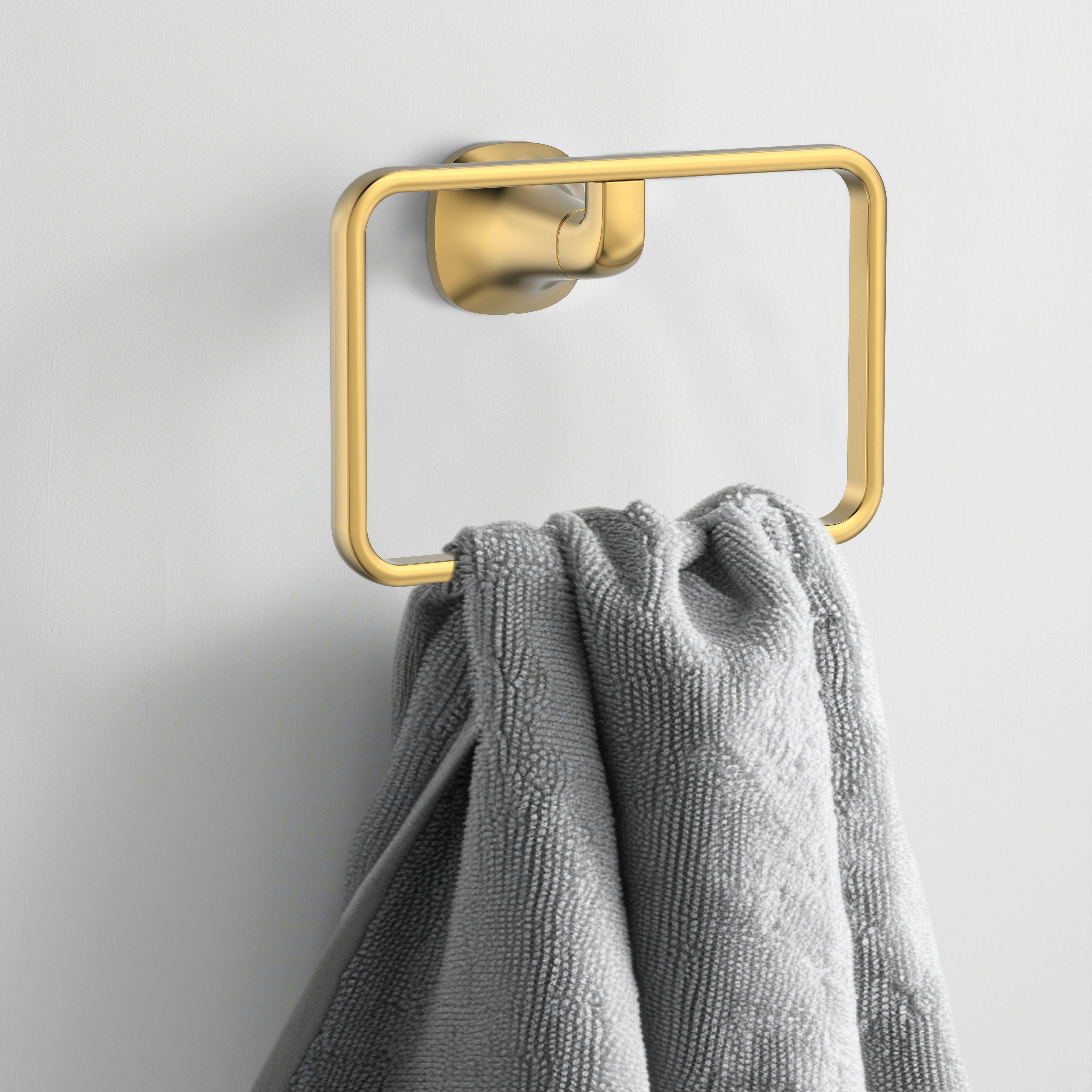 Addison Brushed Gold Towel Ring