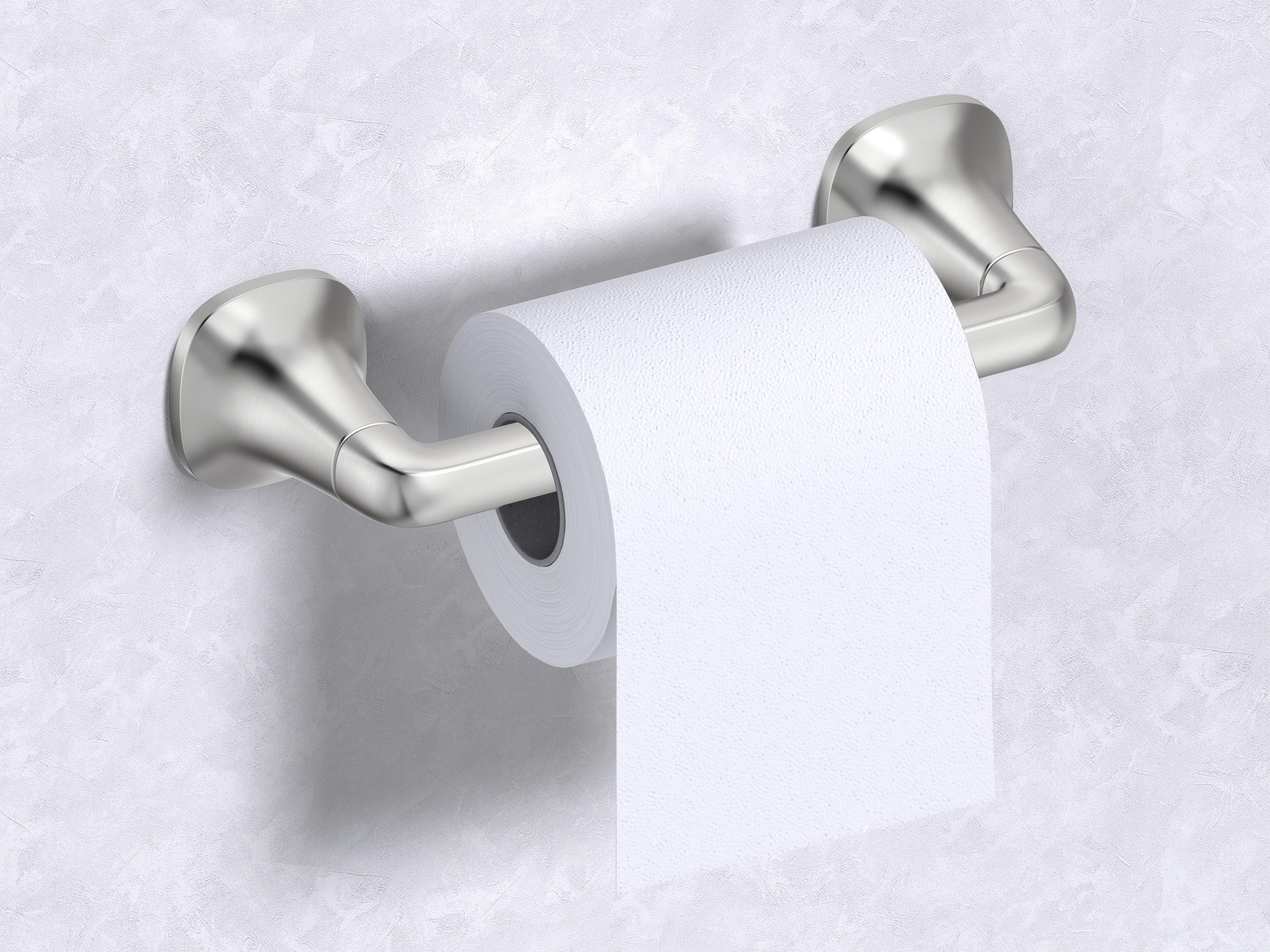Addison Brushed Nickel Toilet Paper Holder