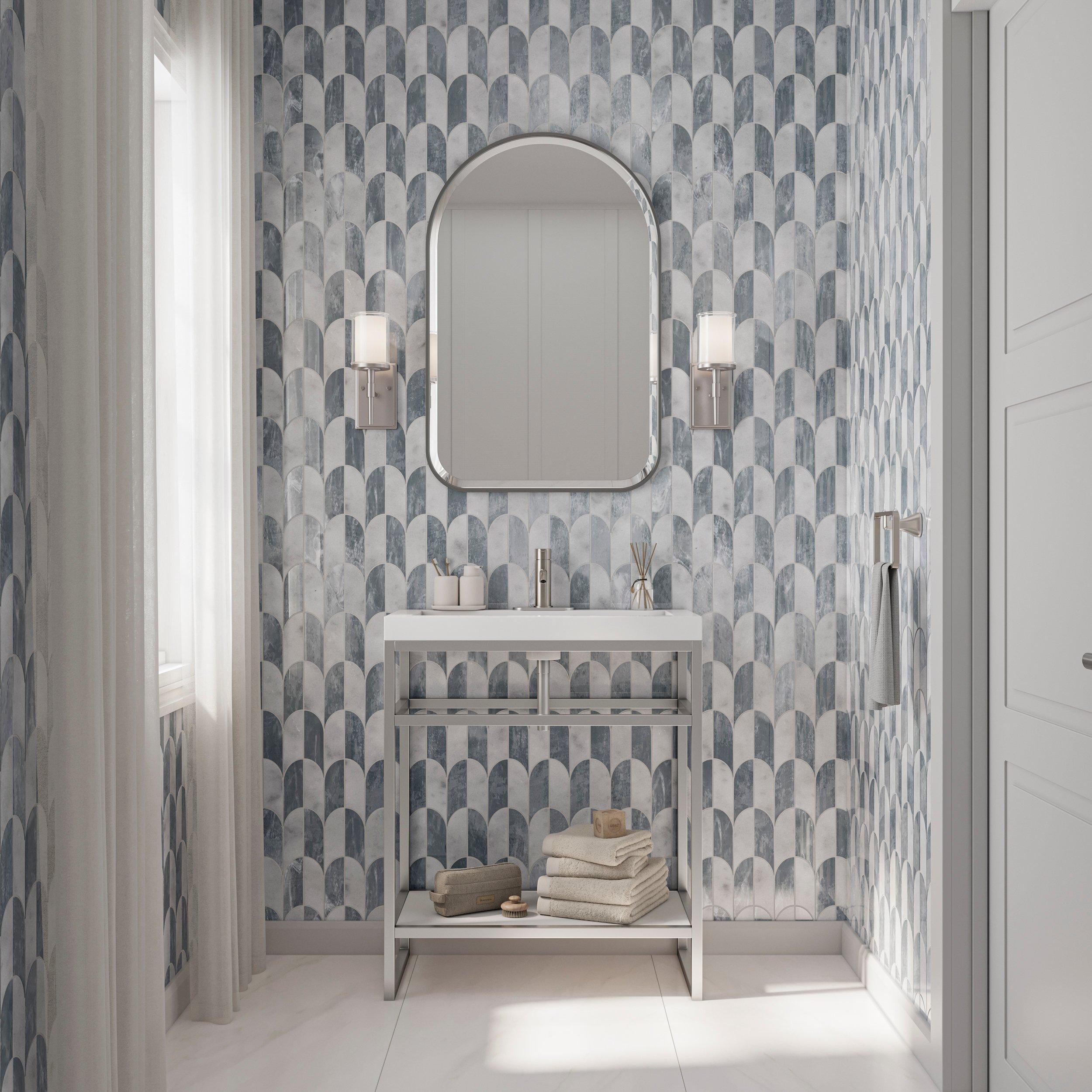 Addison Brushed Nickel Towel Ring