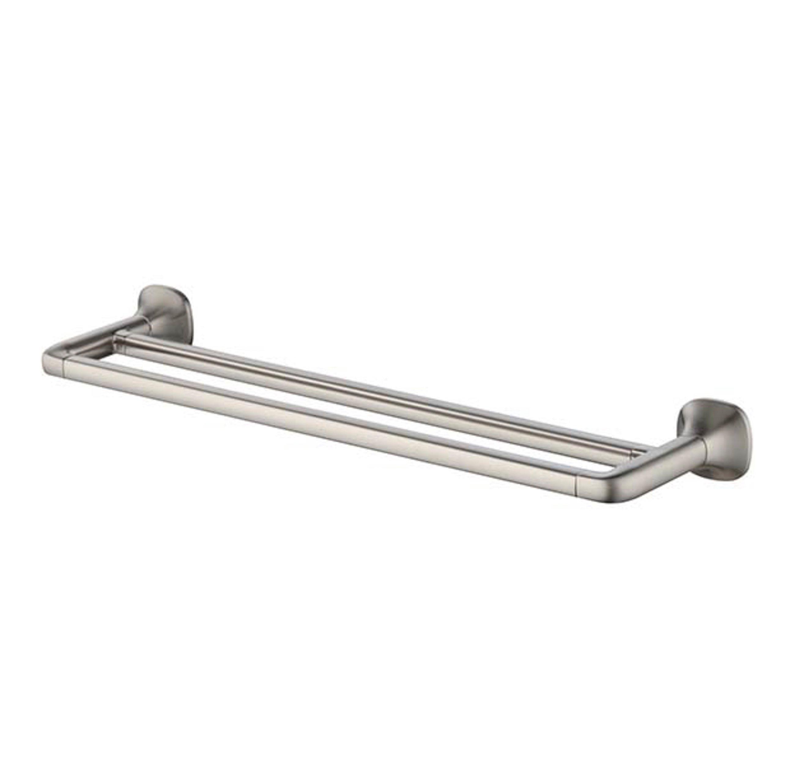 Addison Brushed Nickel 18 in. Double Towel Bar