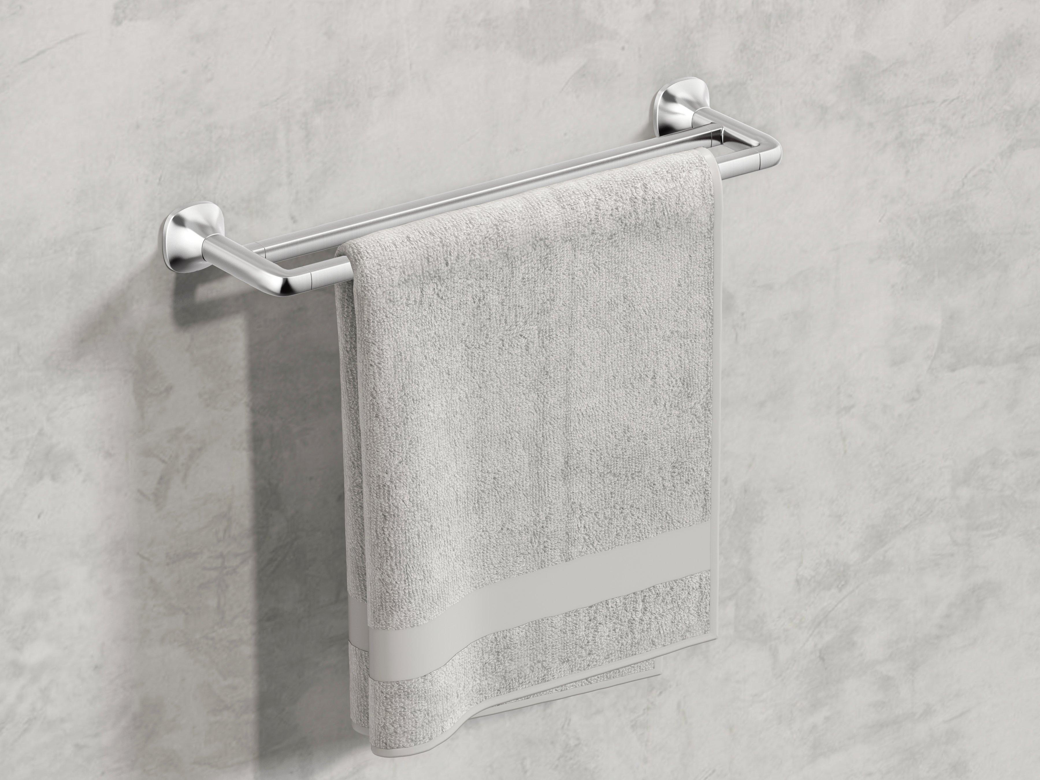 Addison Brushed Nickel 18 in. Double Towel Bar