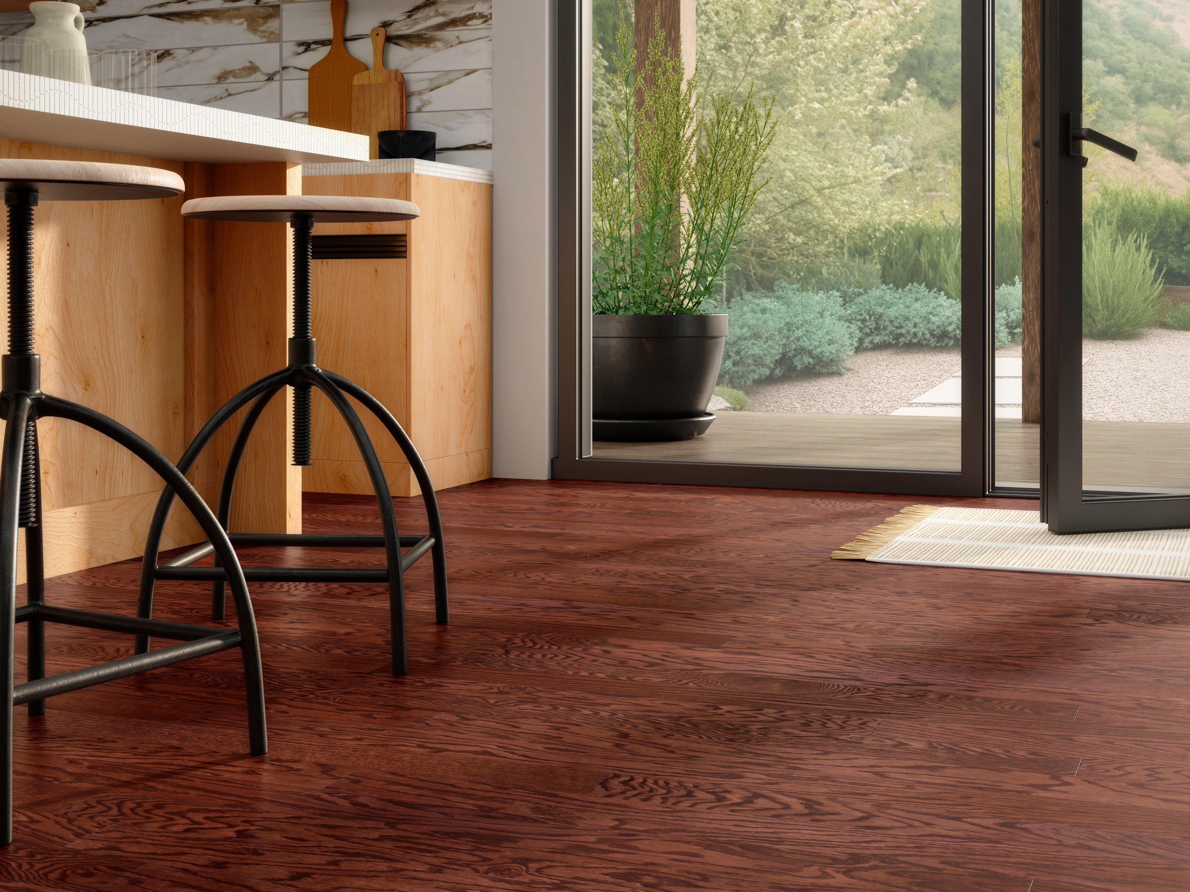Cherry Red Oak Smooth Engineered Hardwood
