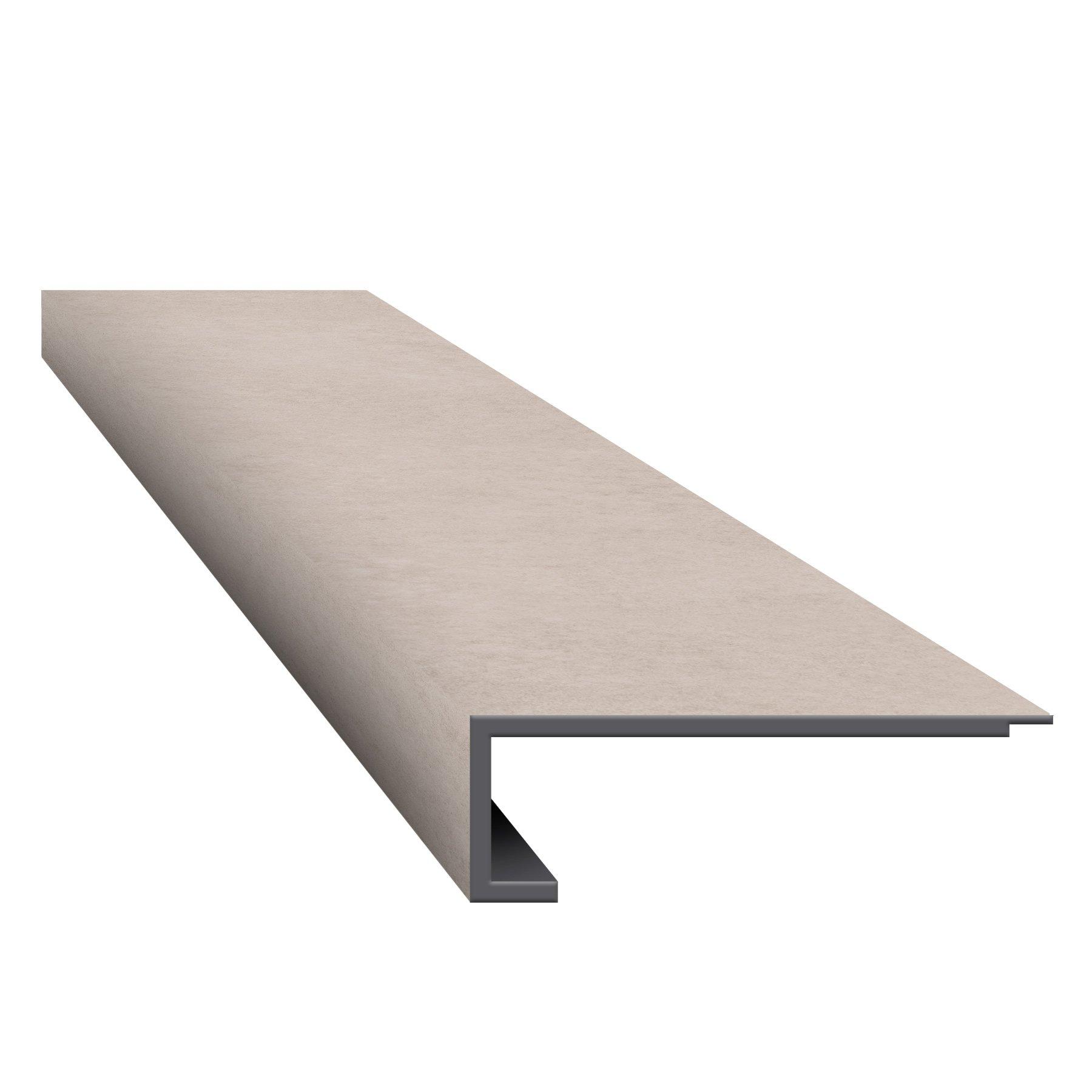 Cantabria Greige 47in.  Vinyl Square First Stair Nosing