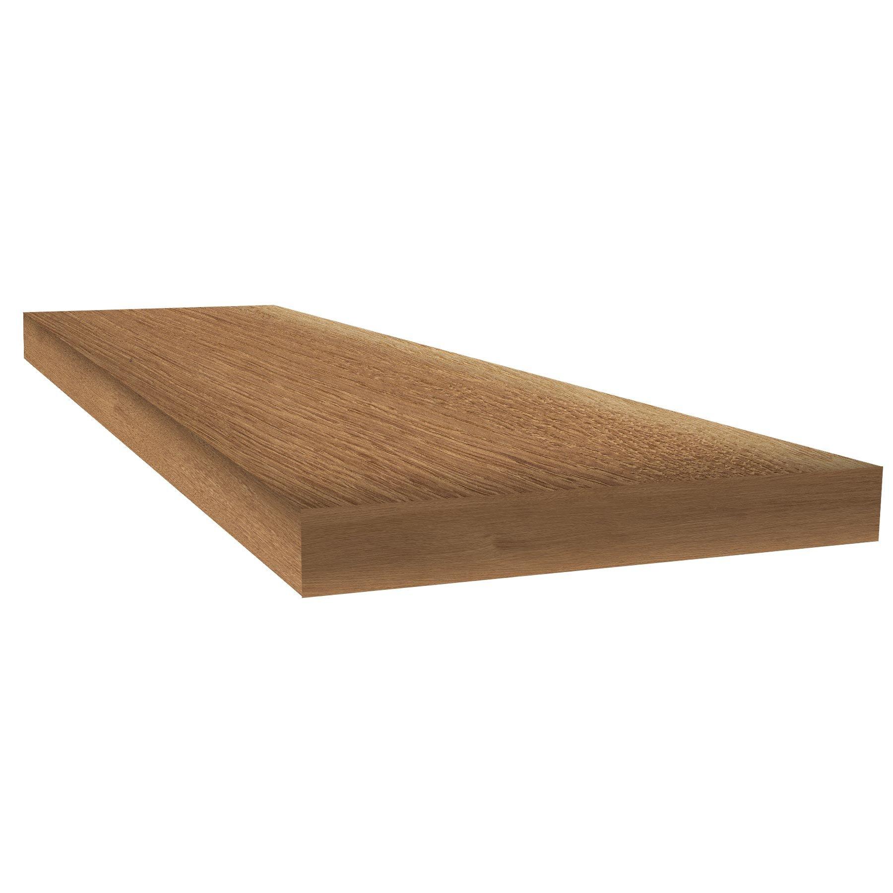Hazelnut Oak 48in. Laminate Square Return