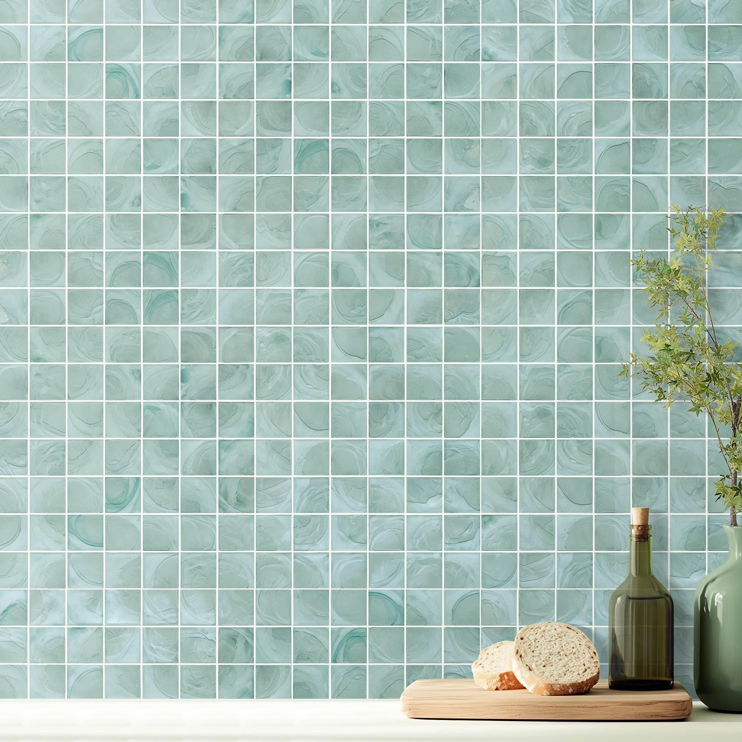 Antigua Square Hot Glass Mosaic