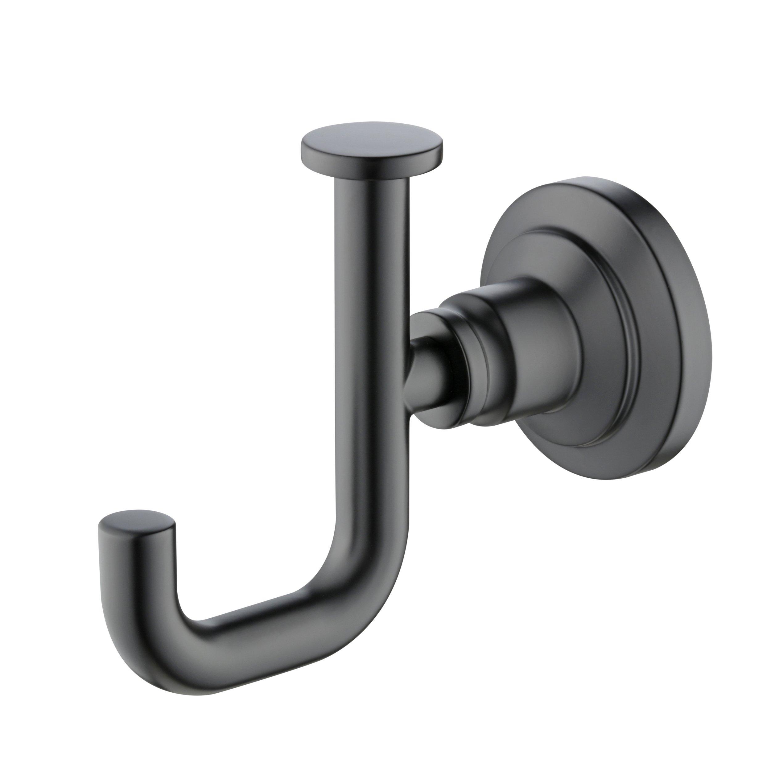 Jolie Matte Black Robe Hook