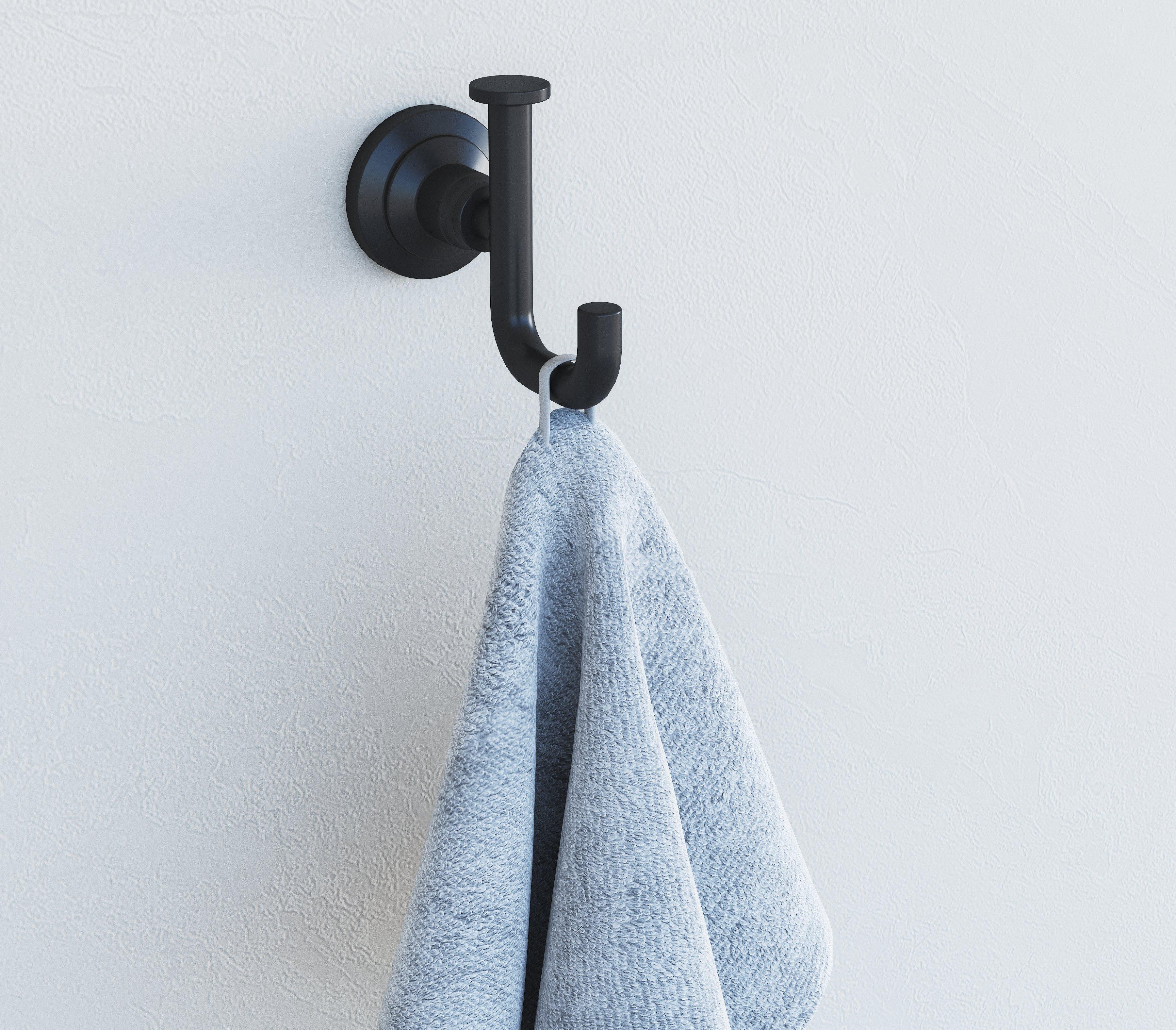 Jolie Matte Black Robe Hook