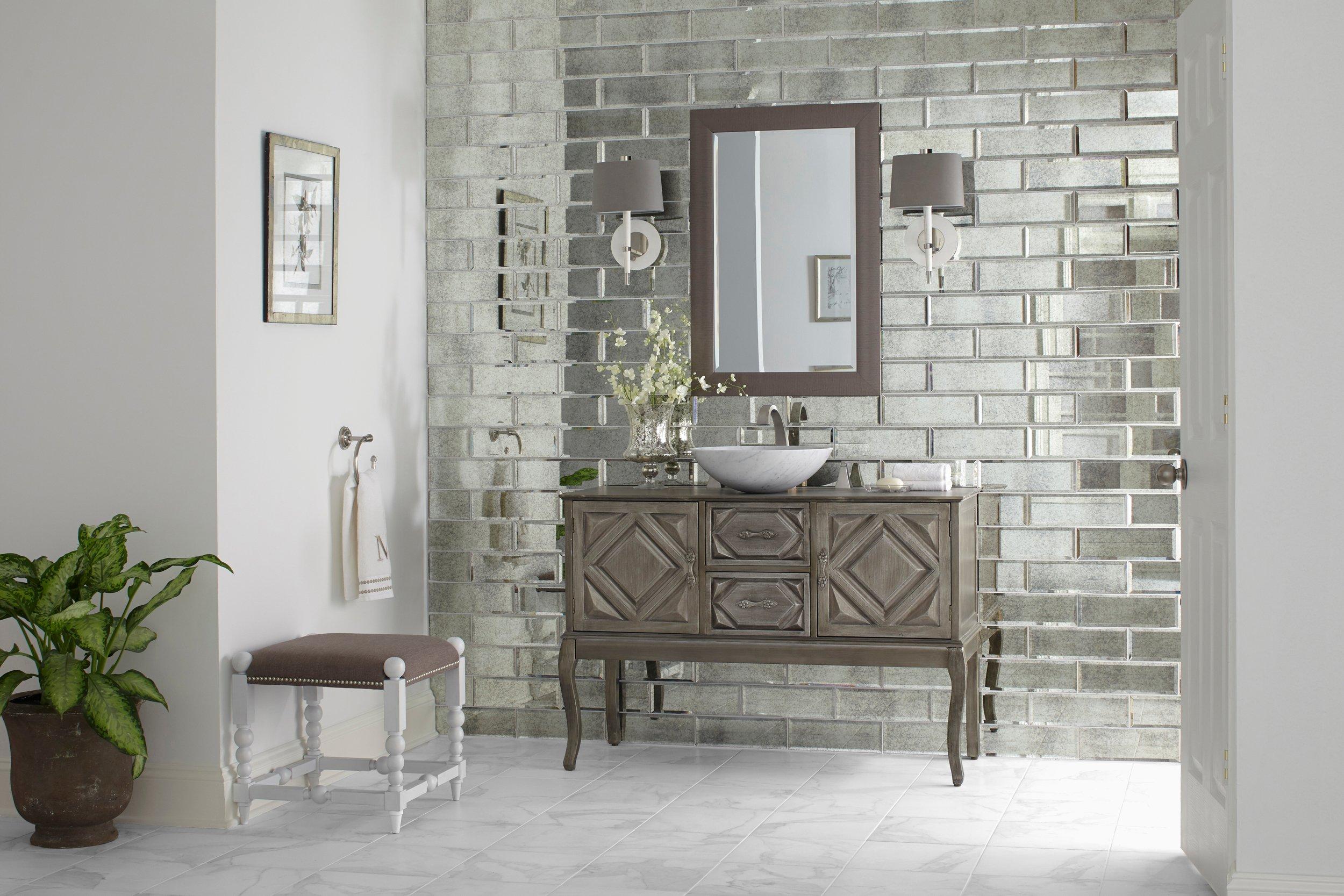 Antique Mirror Glass Tile