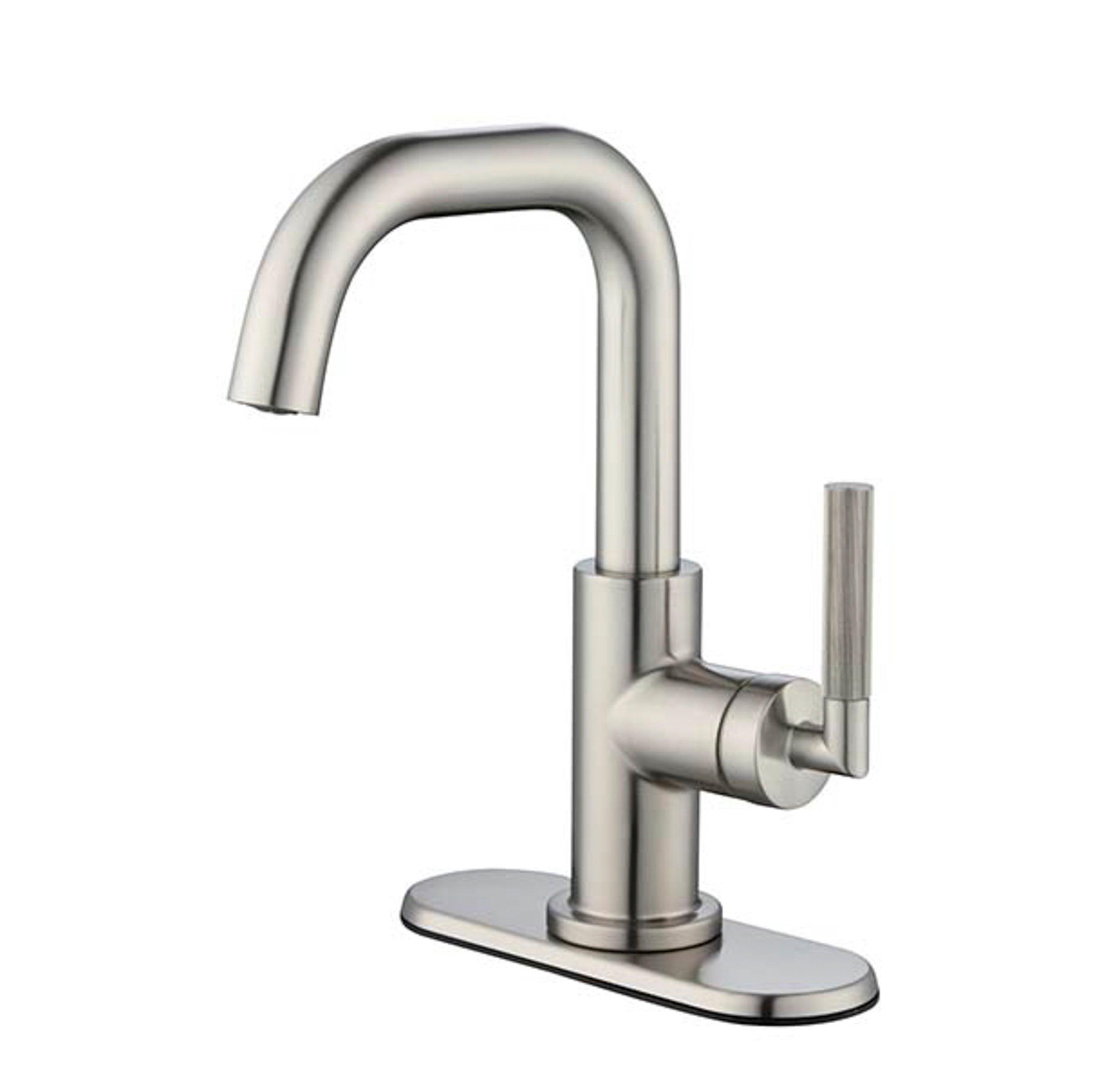 Lizzie Brushed Nickel Single Handle Bath Faucet