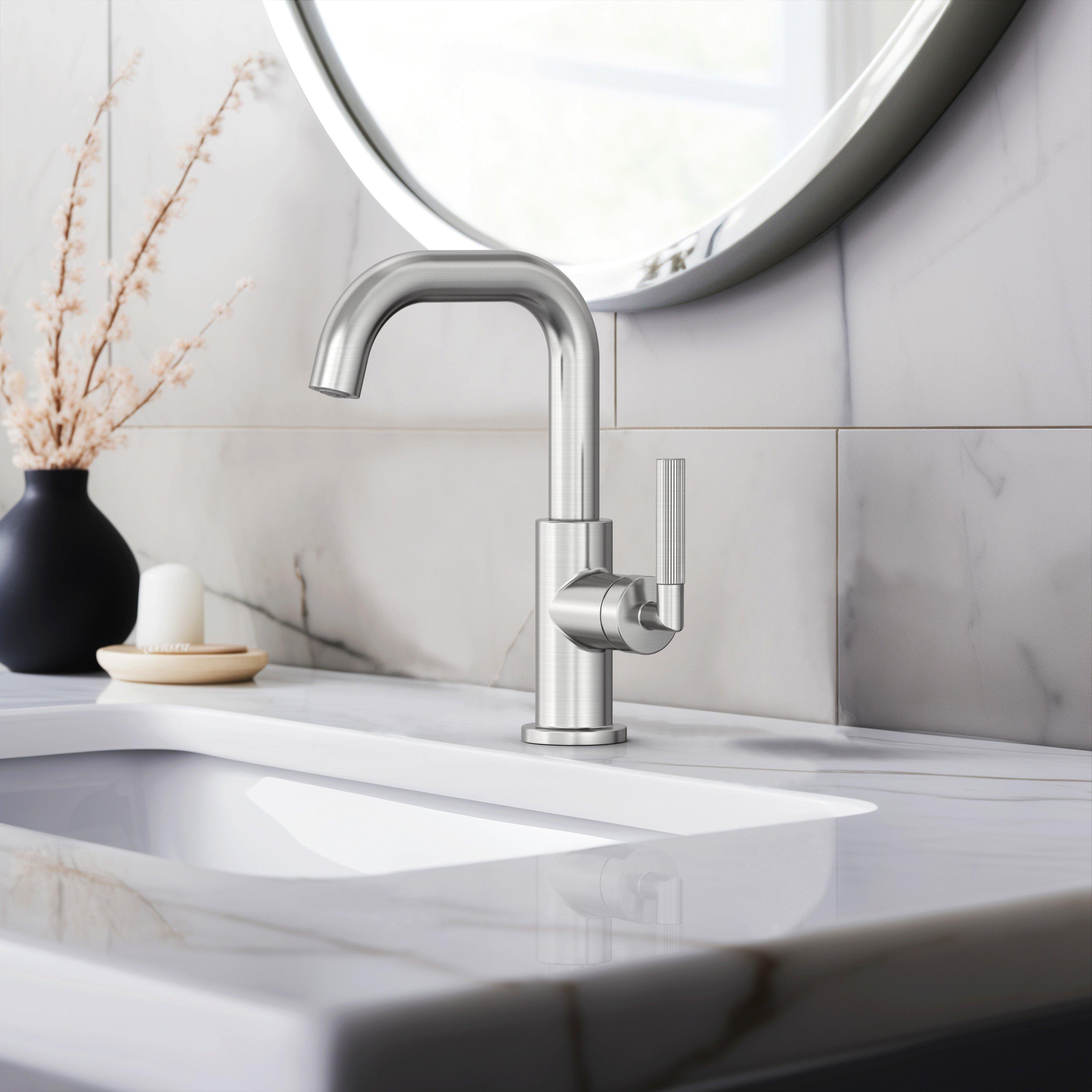 Lizzie Brushed Nickel Single Handle Bath Faucet