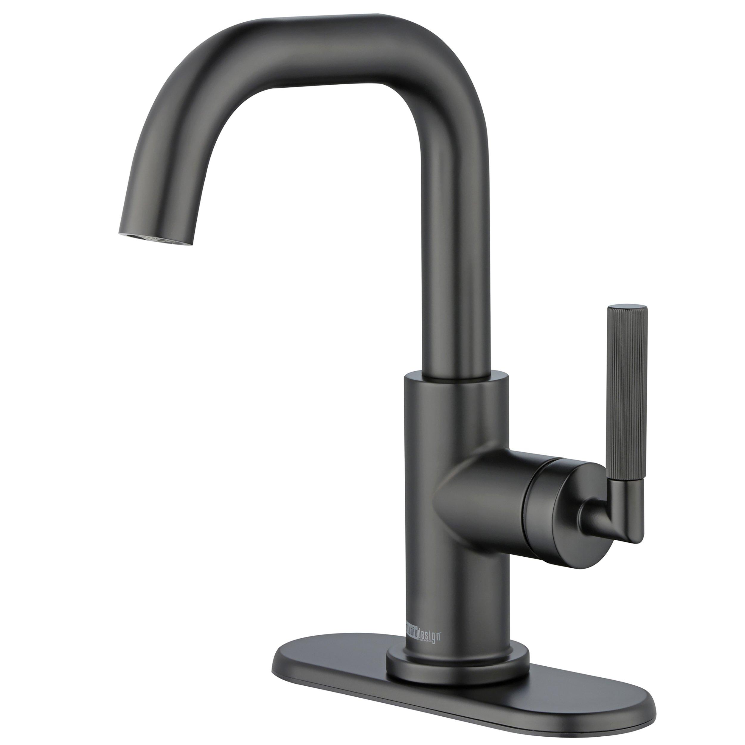 Lizzie Matte Black Single Handle Bath Faucet