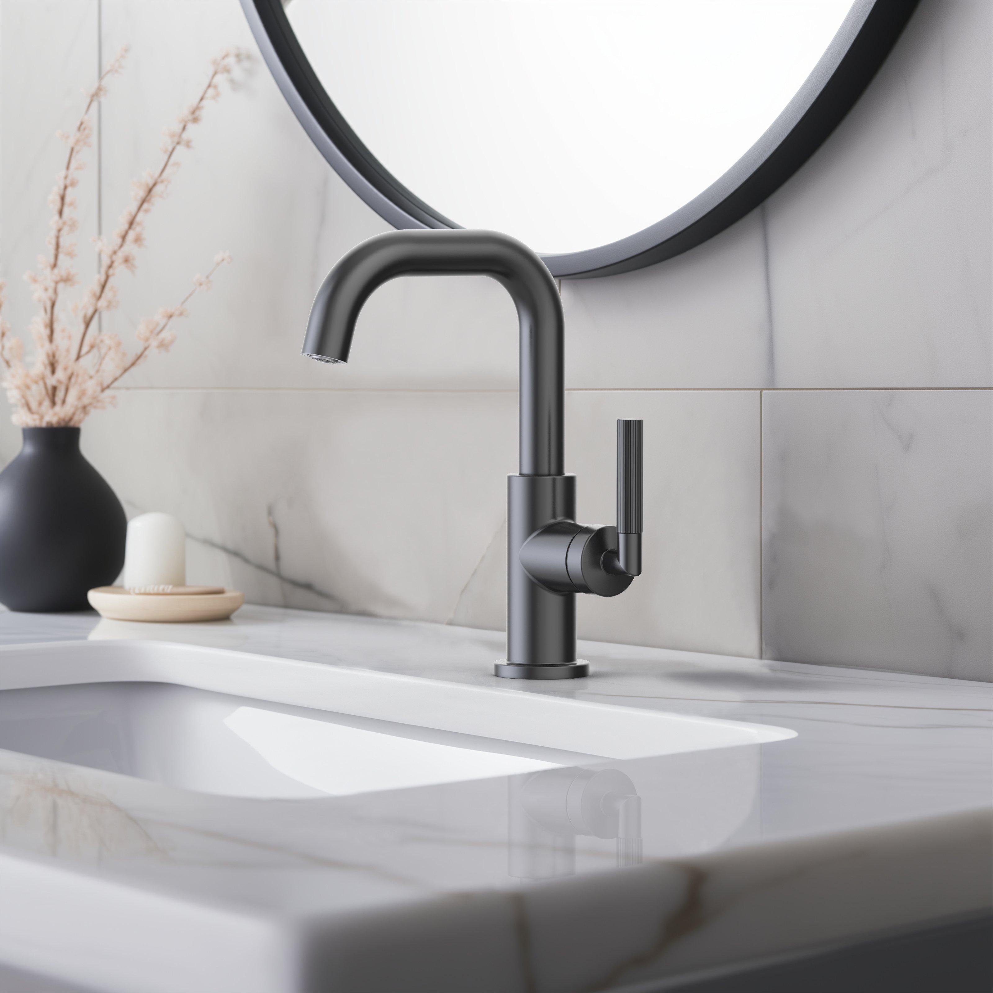 Lizzie Matte Black Single Handle Bath Faucet