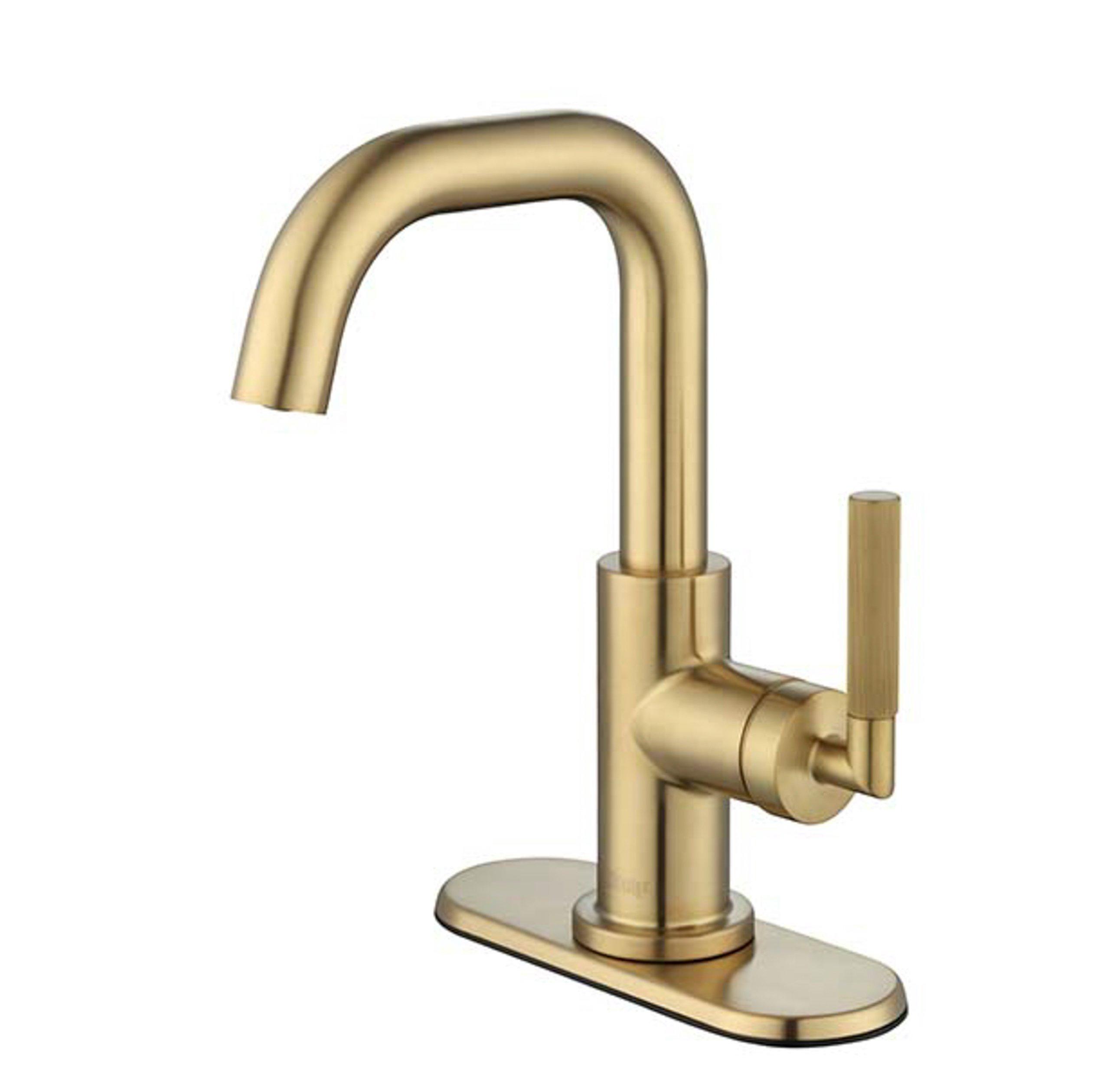 Lizzie Brushed Gold Single Handle Bath Faucet