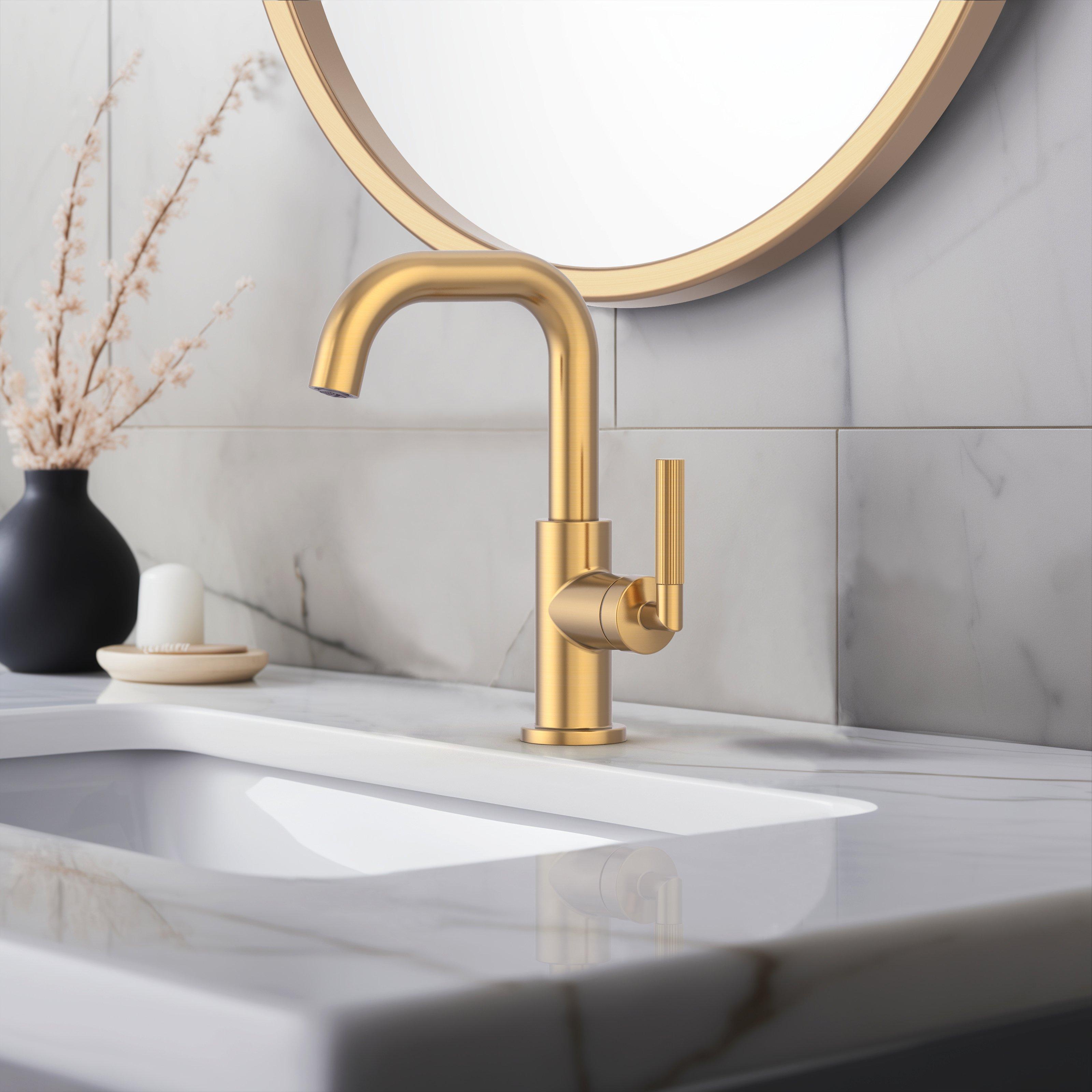 Lizzie Brushed Gold Single Handle Bath Faucet