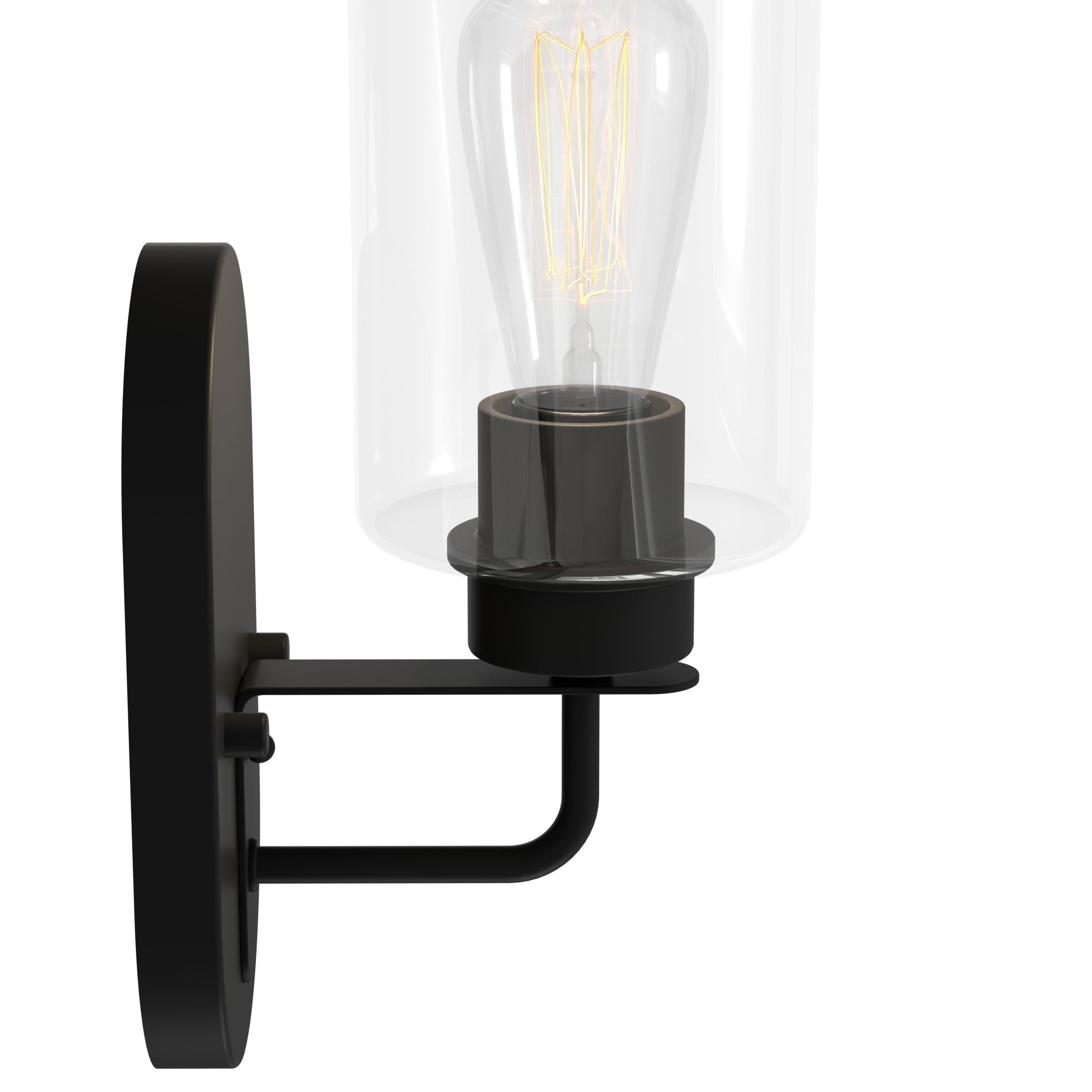 Coleman Matte Black Single Sconce