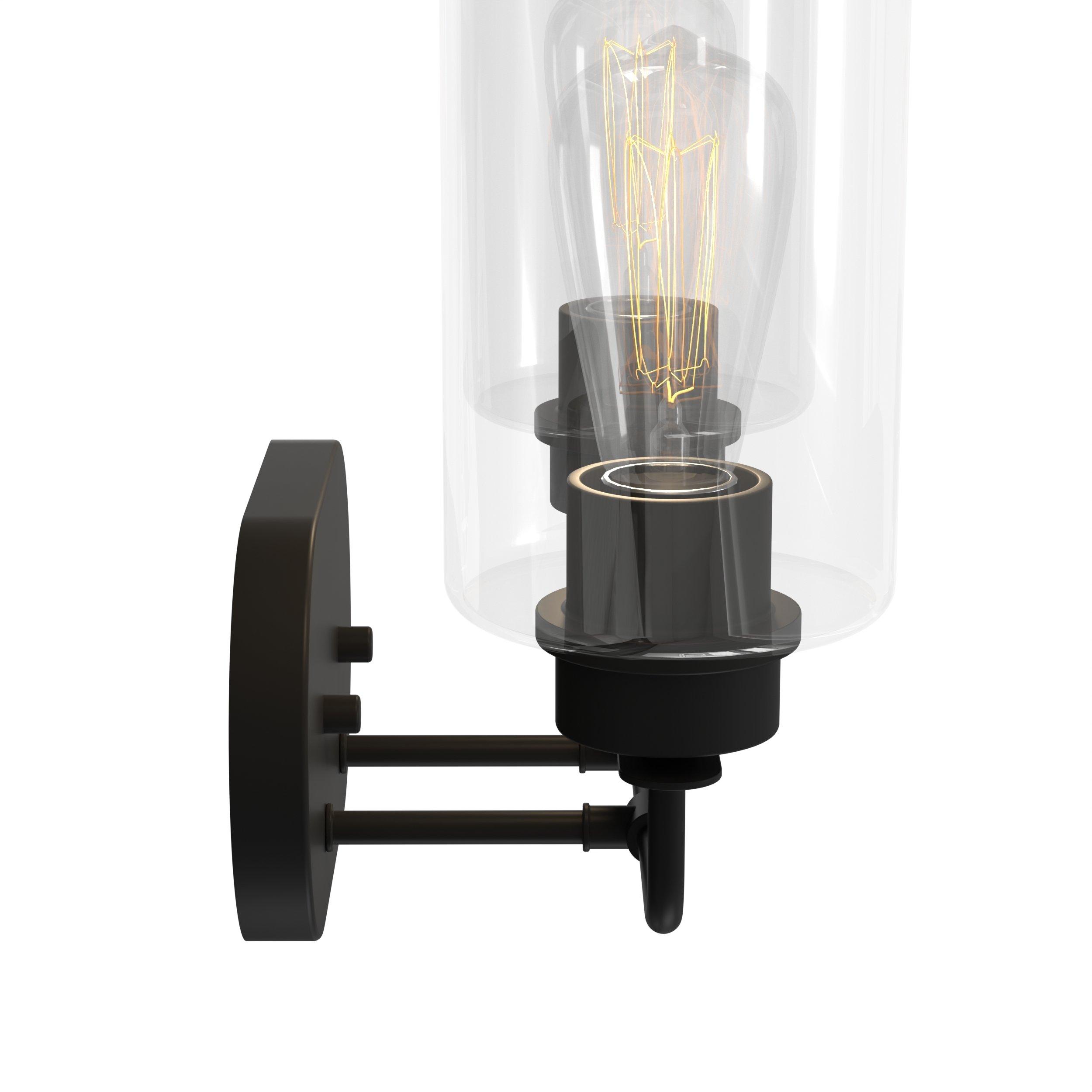 Coleman Matte Black Double Vanity Light