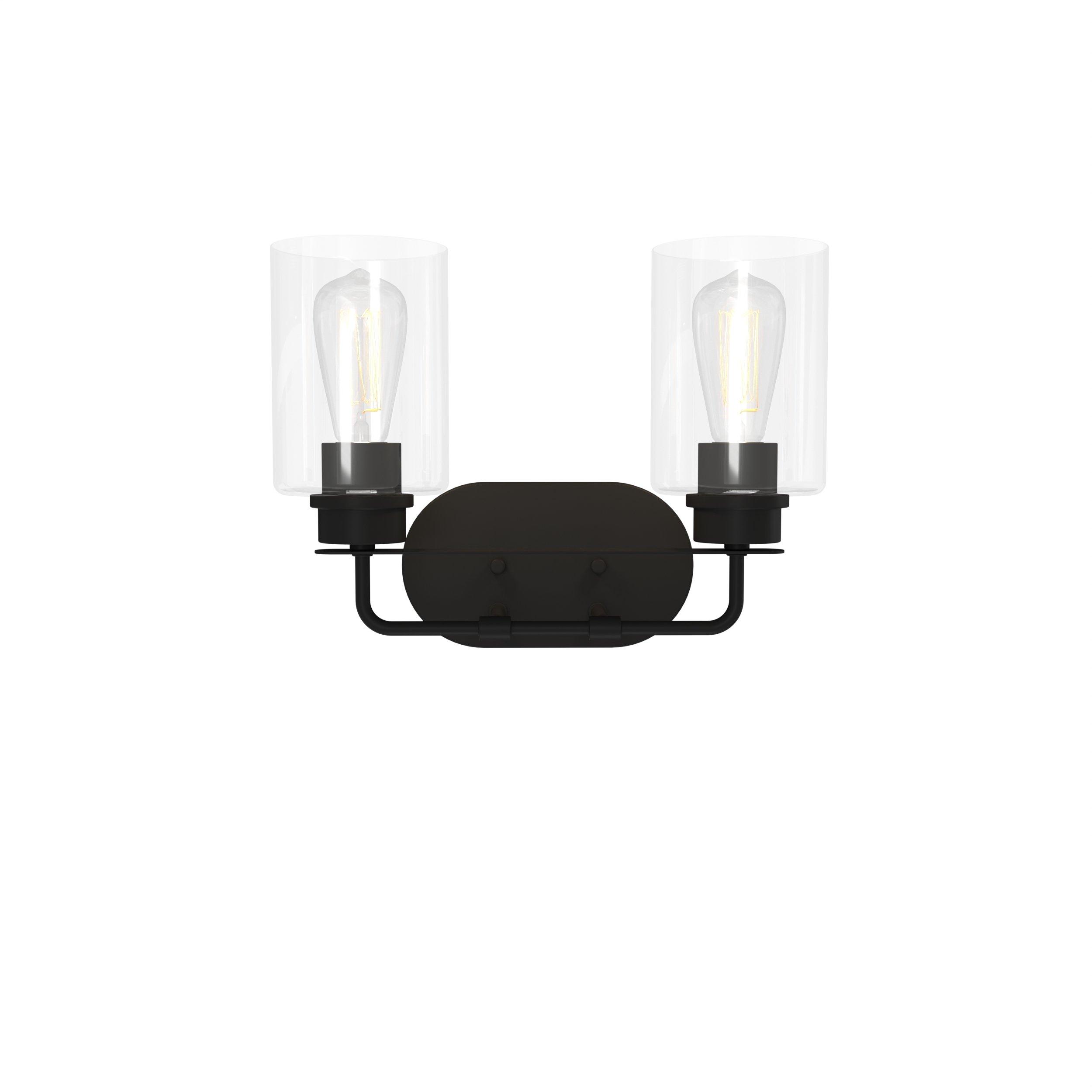 Coleman Matte Black Double Vanity Light