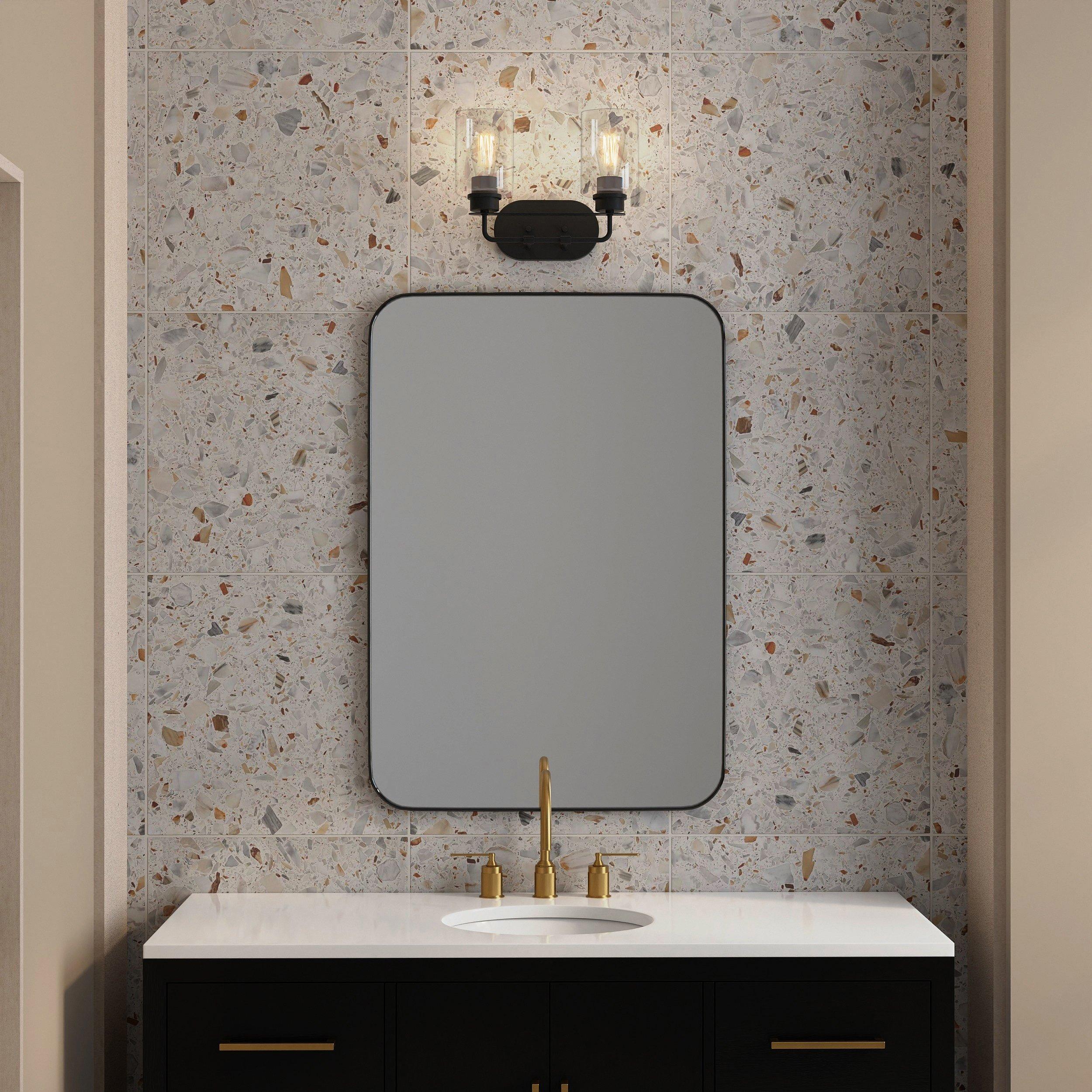 Coleman Matte Black Double Vanity Light