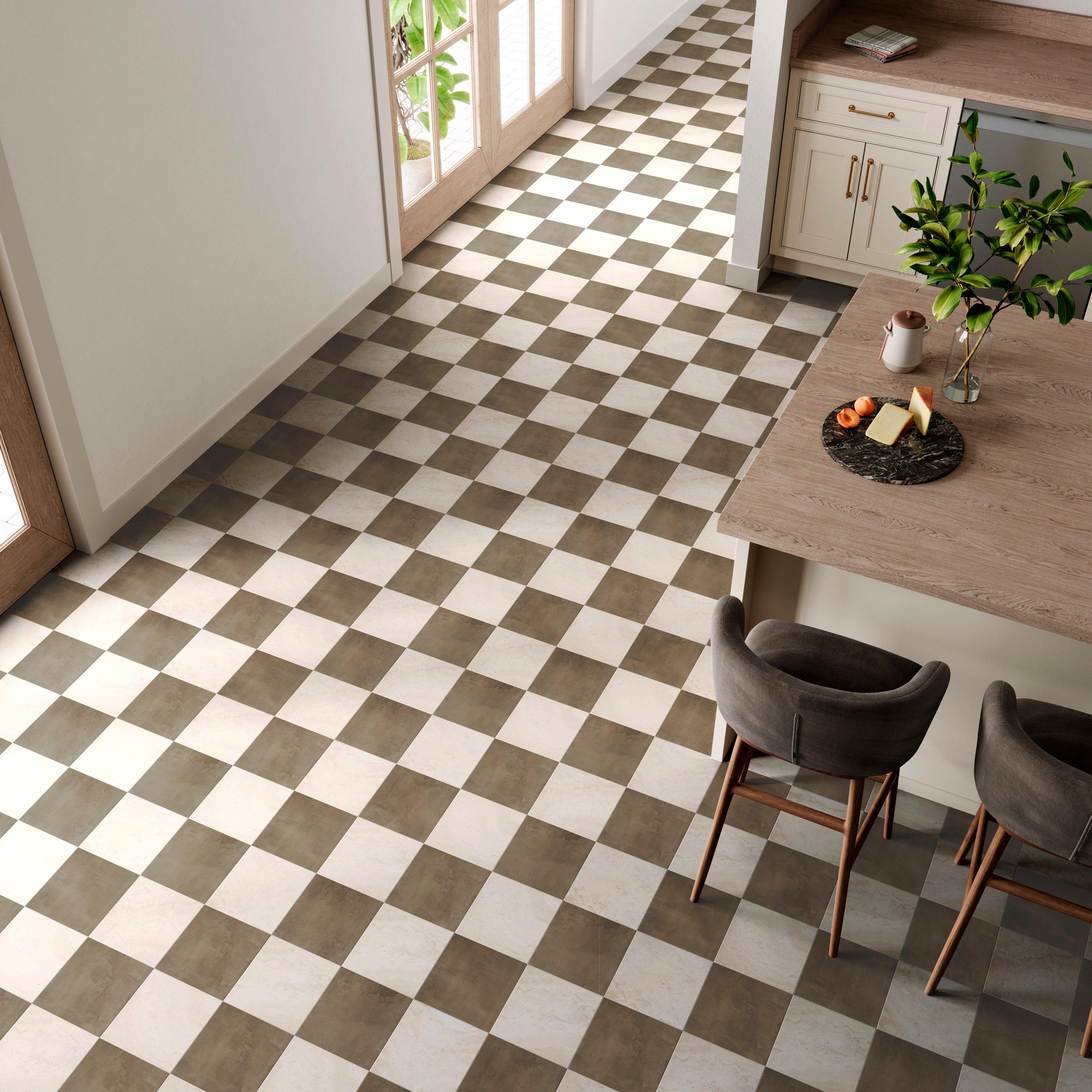 Umber Matte Square Ceramic Tile