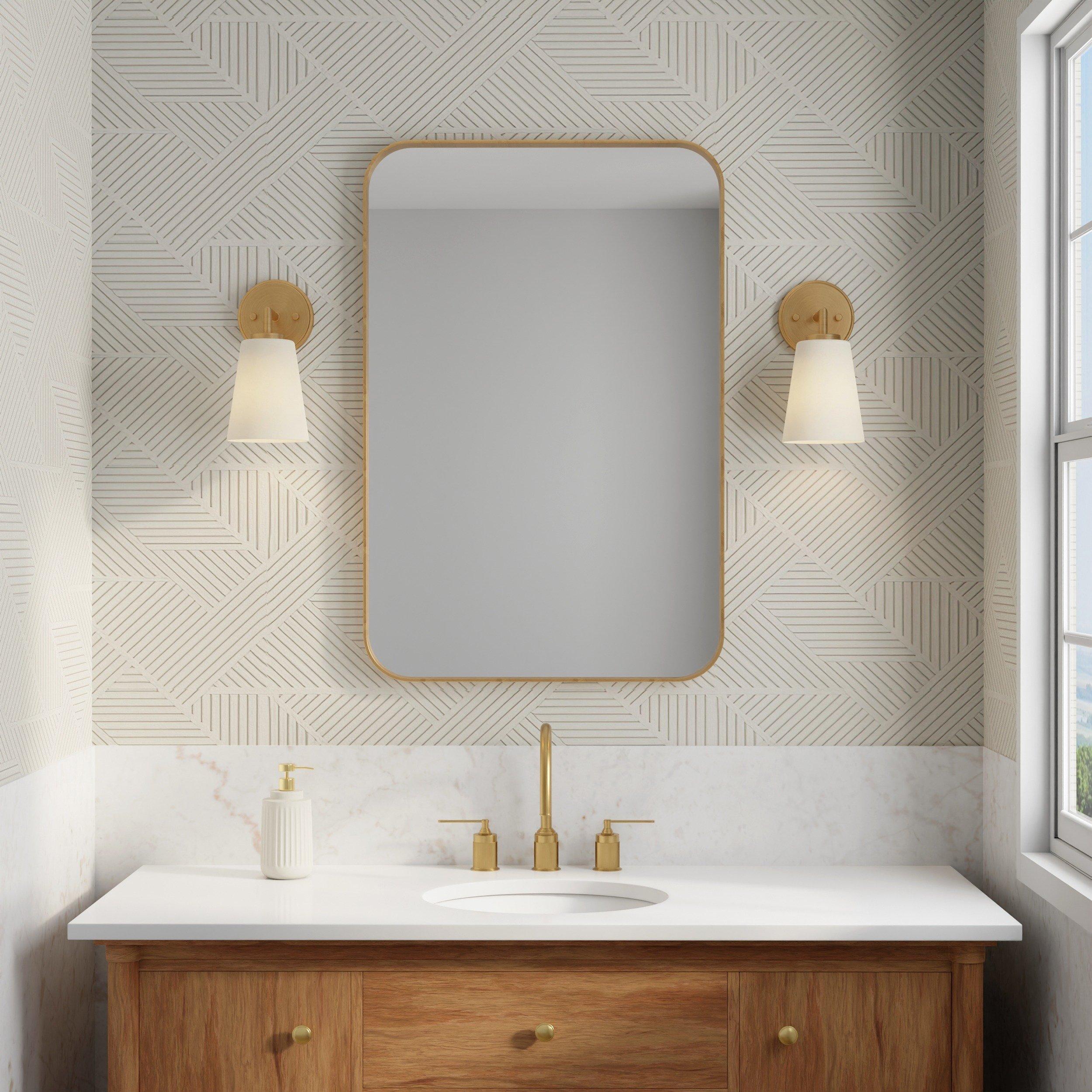 Crawford Brushed Gold Single Sconce