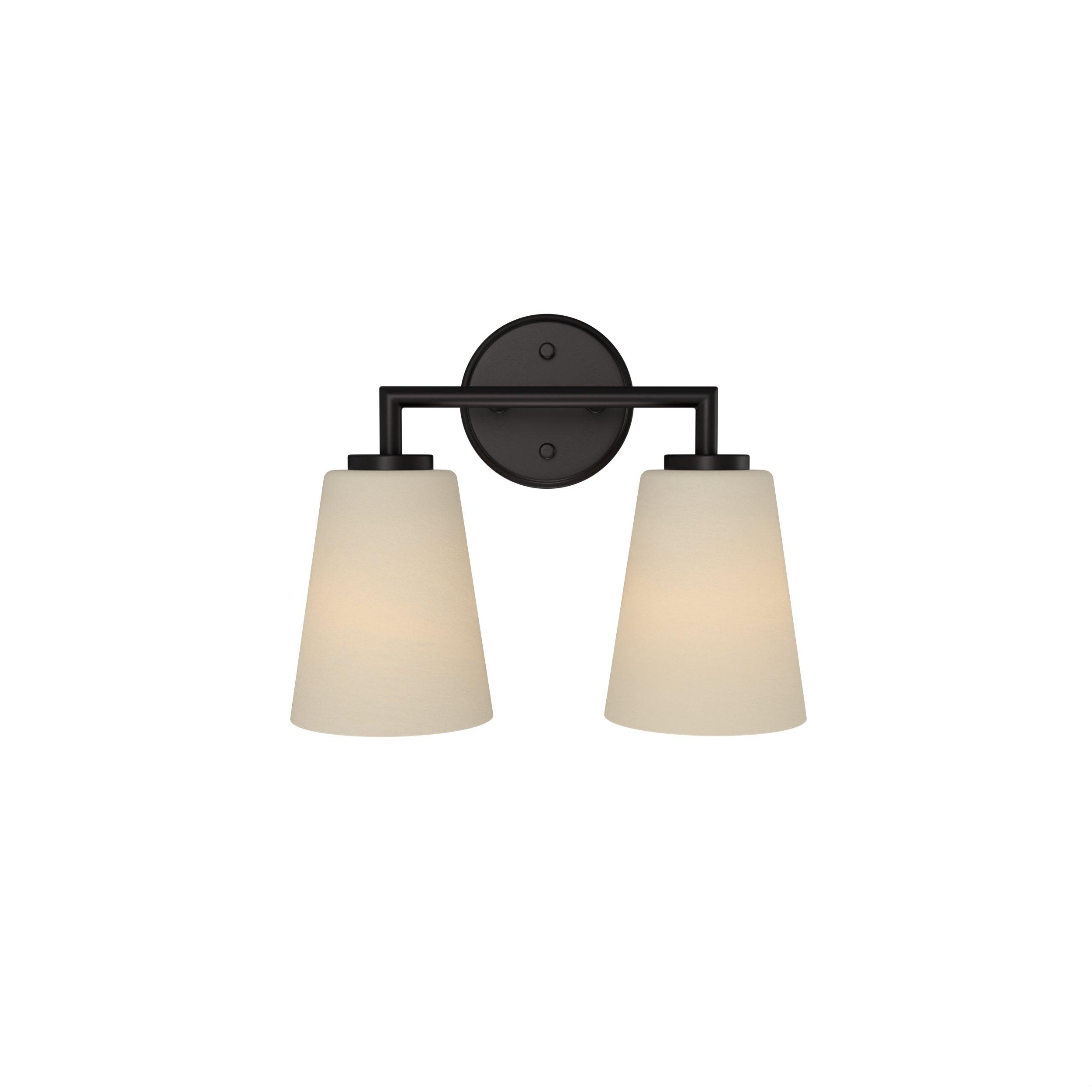 Crawford Matte Black Double Vanity Light