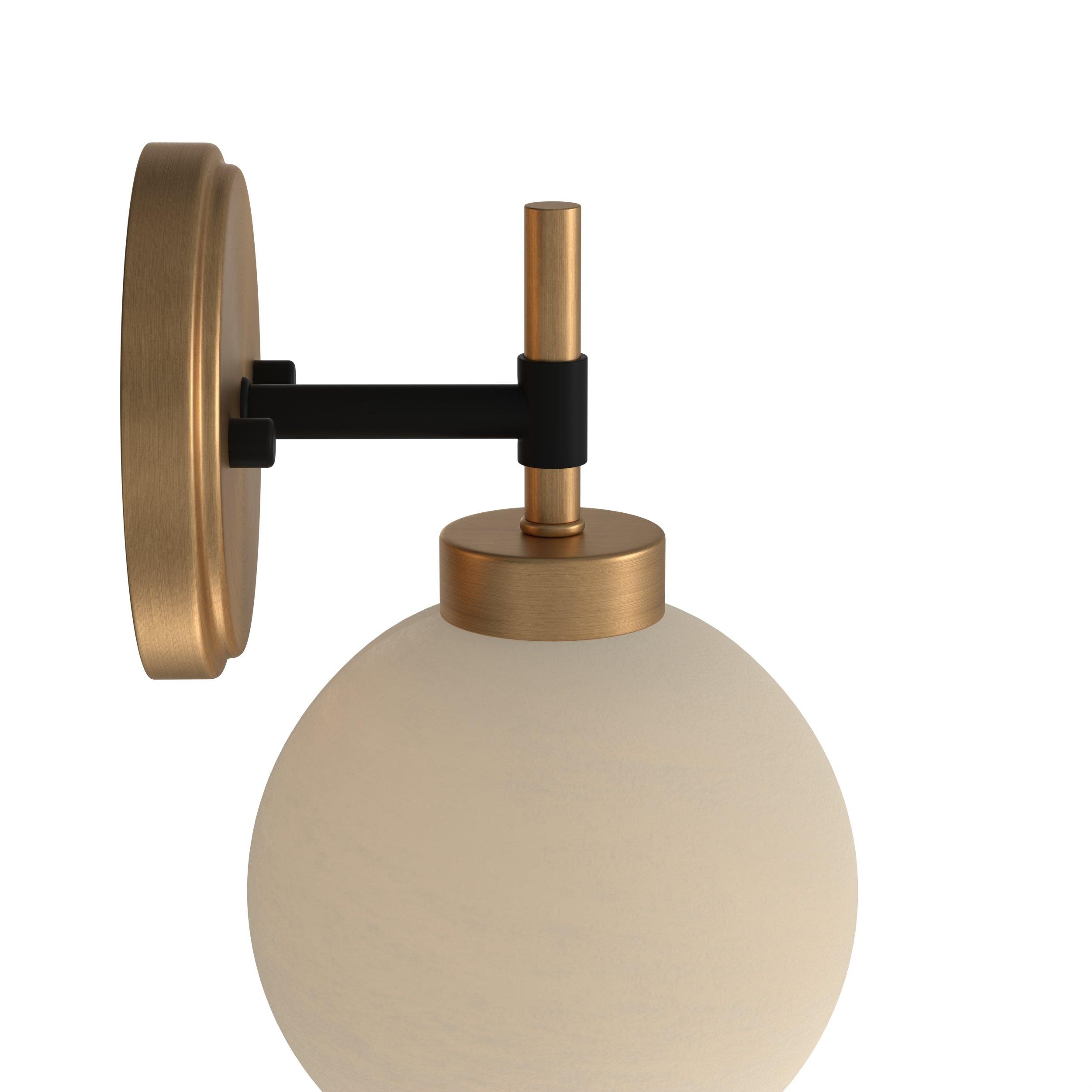 Hale Brushed Gold and Matte Black Single Sconce