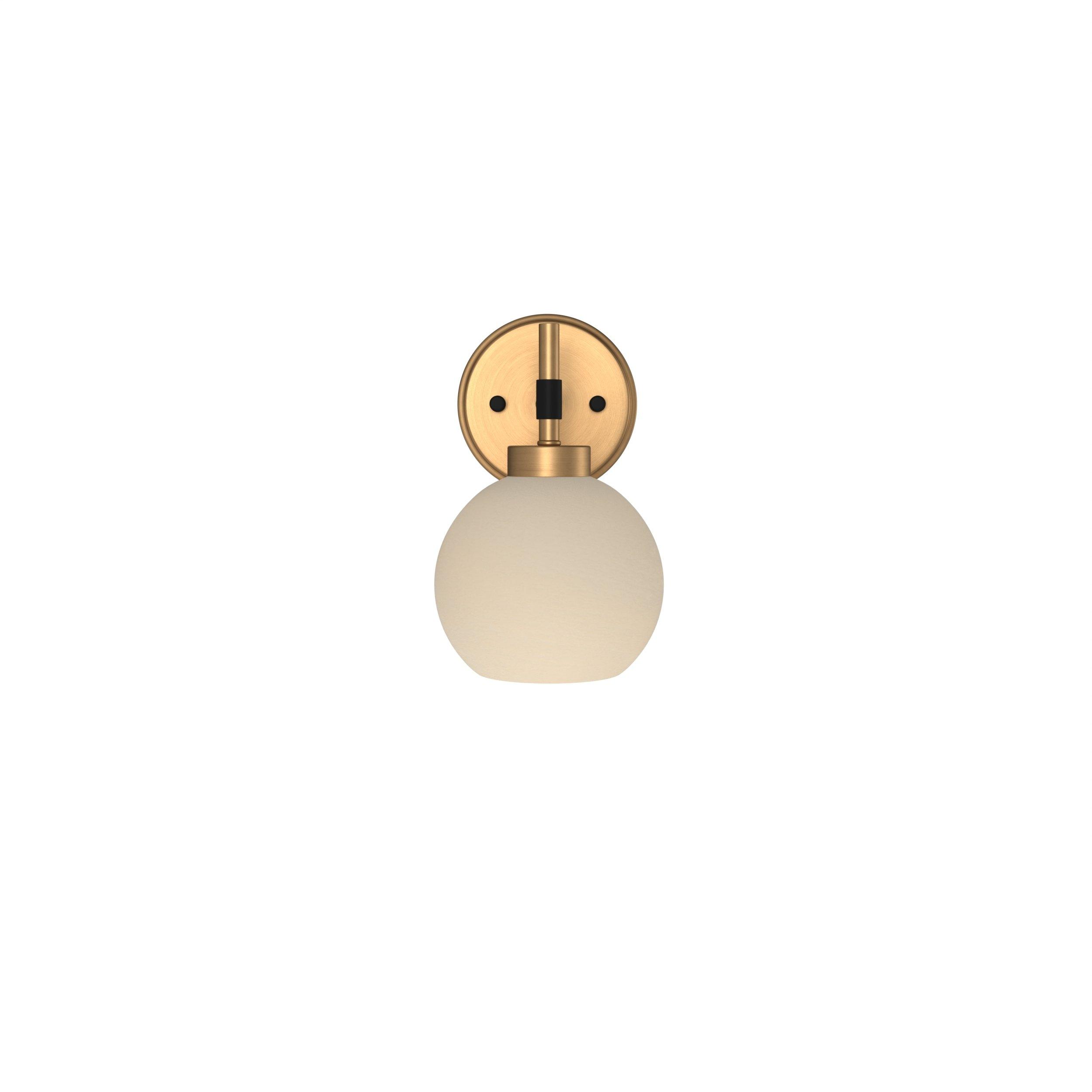 Hale Brushed Gold and Matte Black Single Sconce