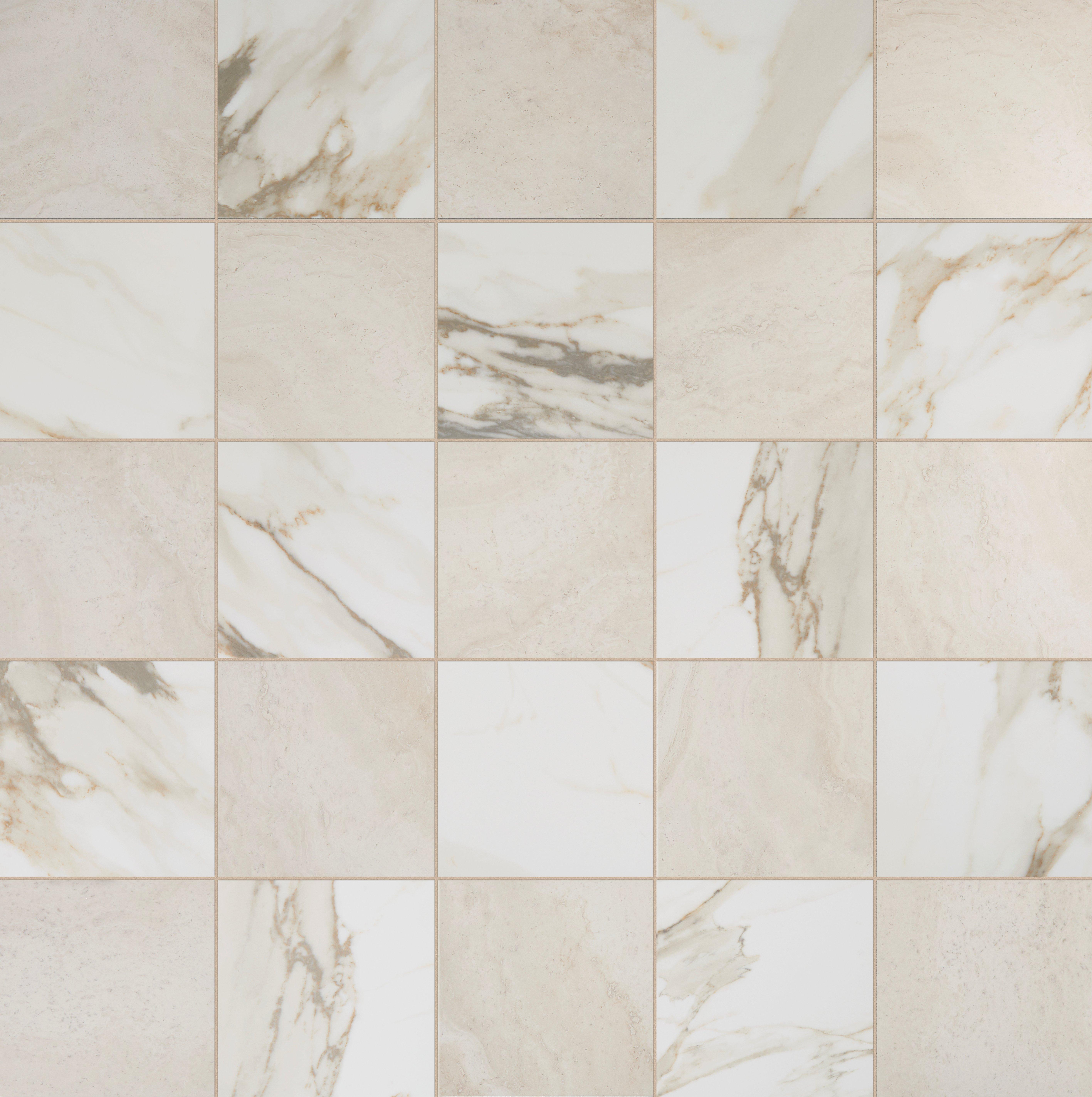Calacatta Matte Square Ceramic Tile