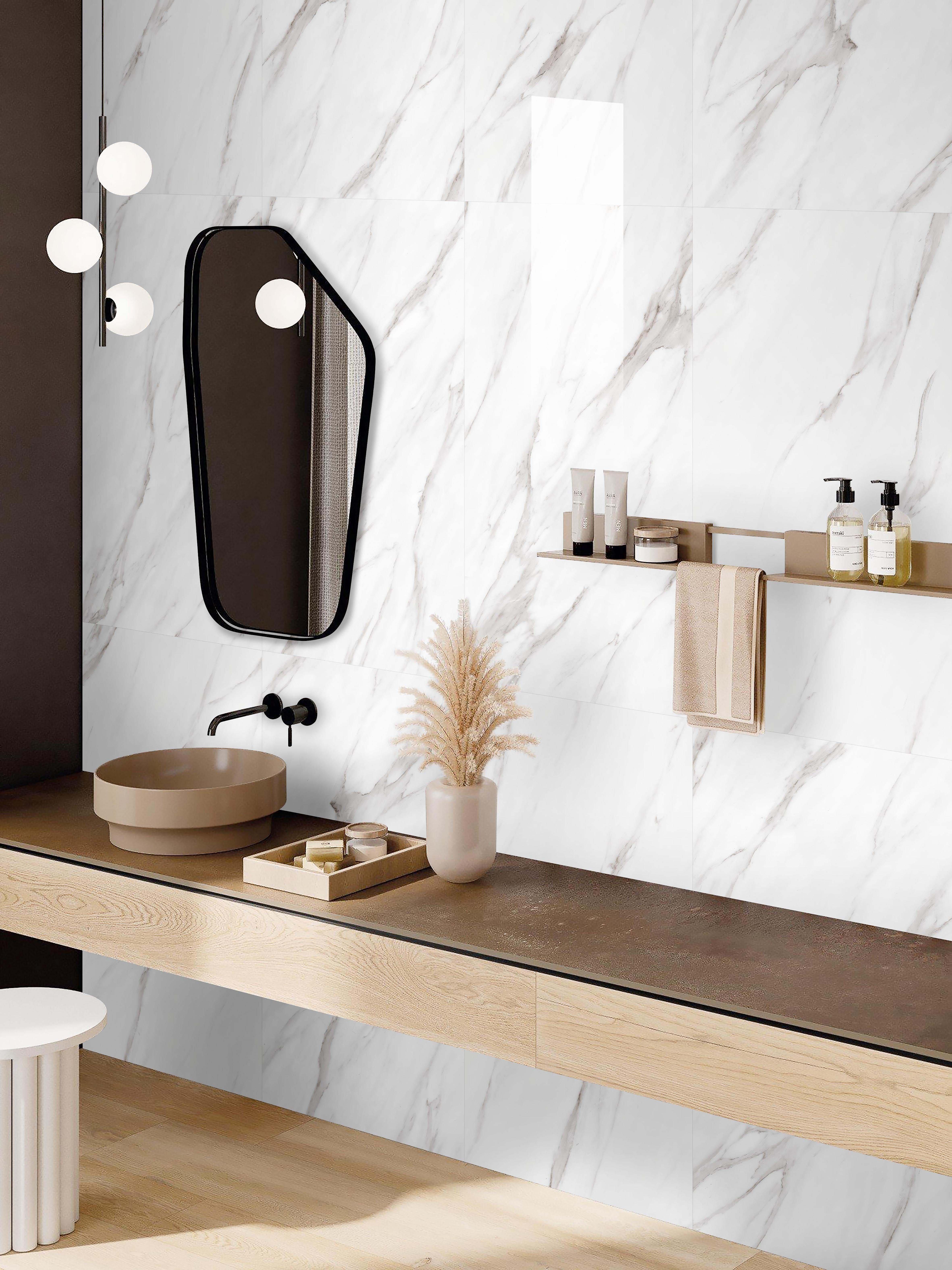 Alto Bianco Polished Porcelain Tile