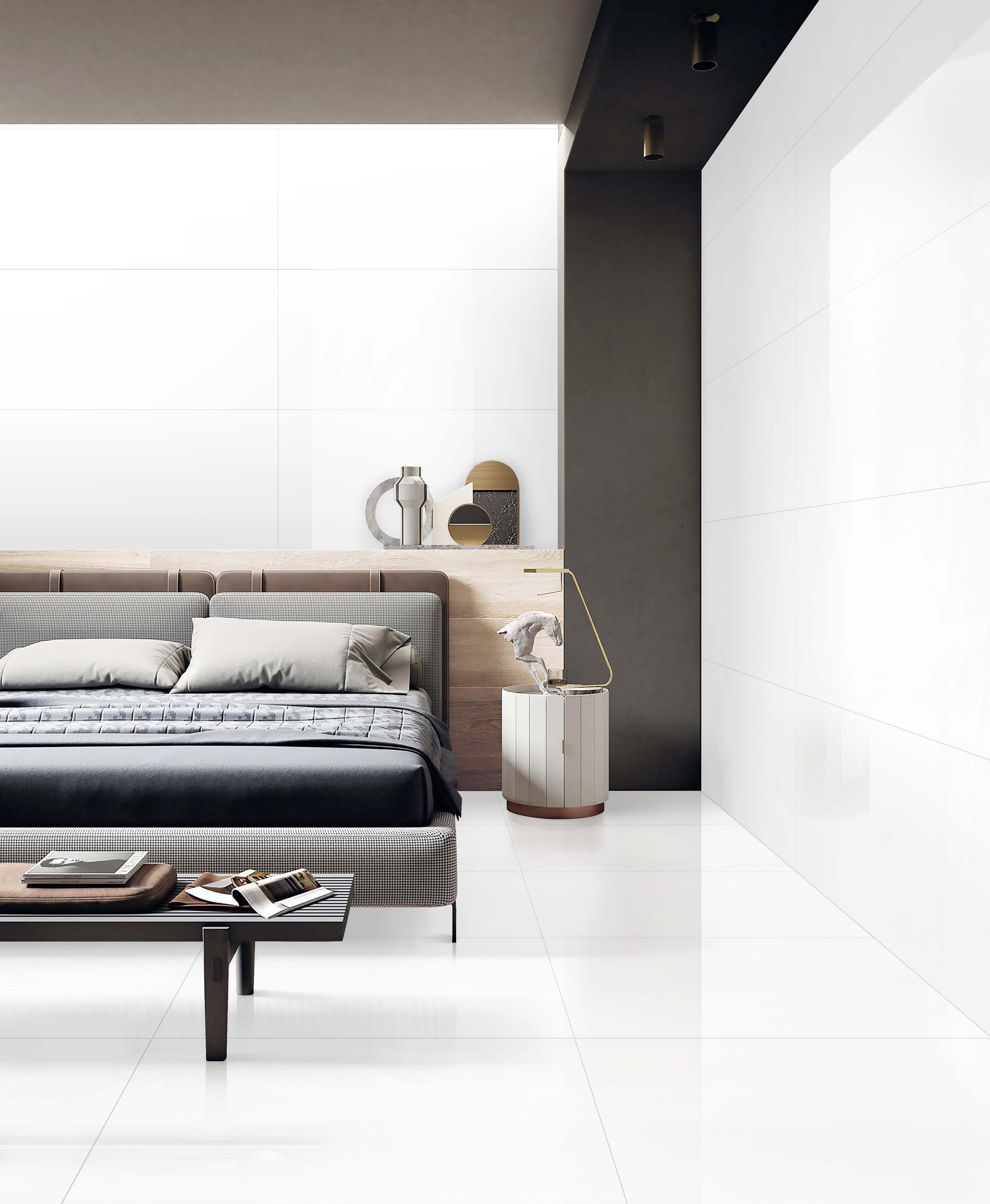 Everest White Polished Porcelain Tile