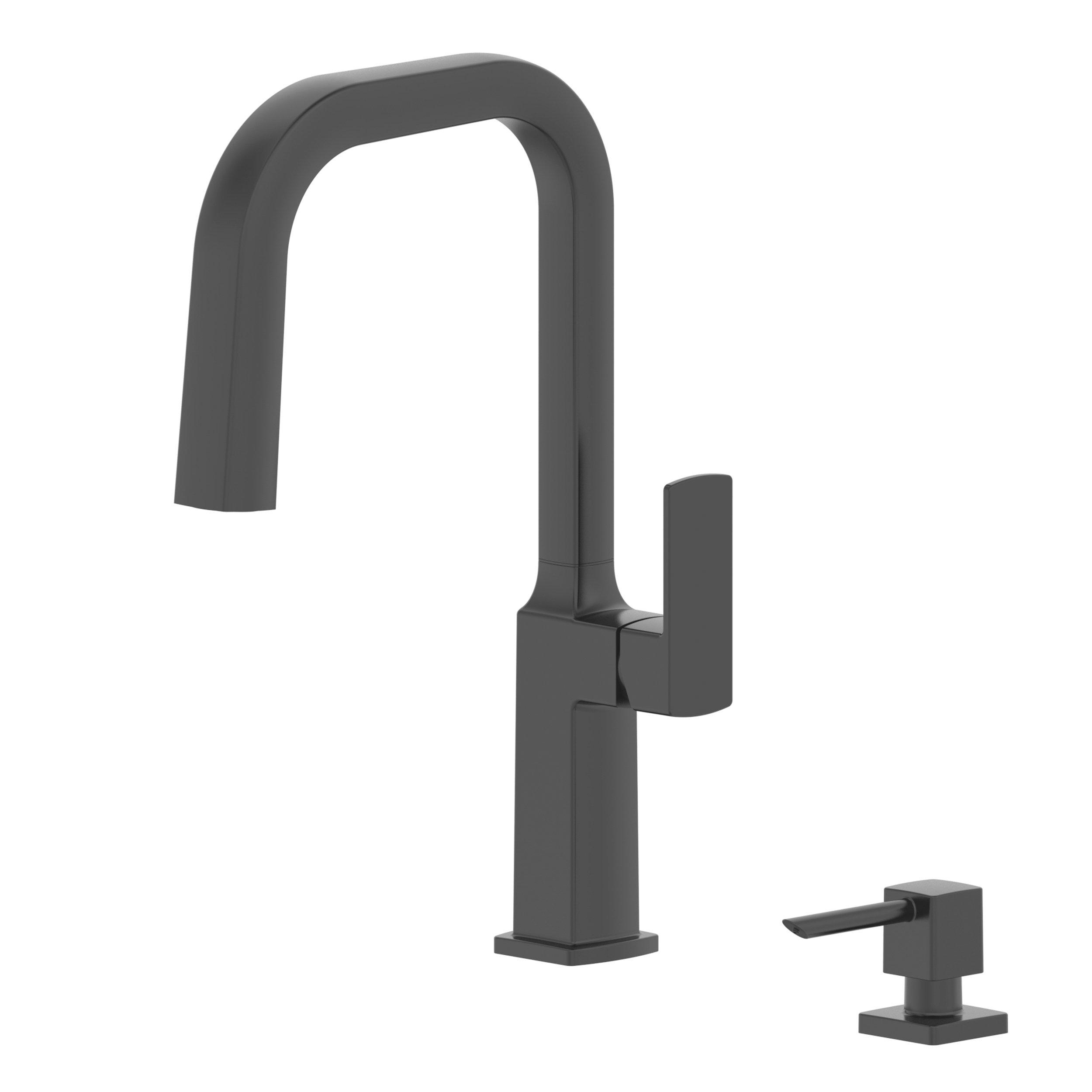Adonis Pull Down Matte Black Kitchen Faucet