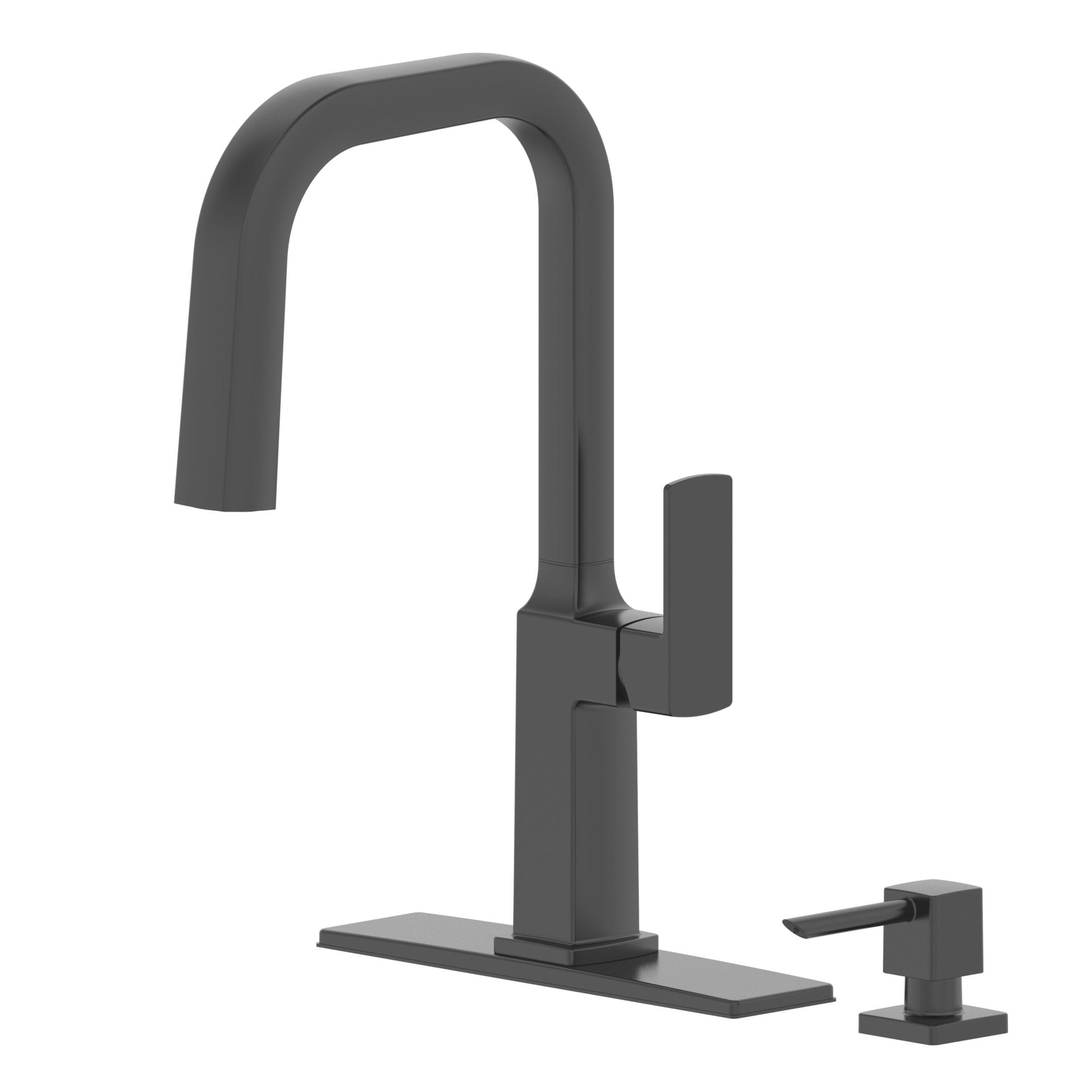 Adonis Pull Down Matte Black Kitchen Faucet