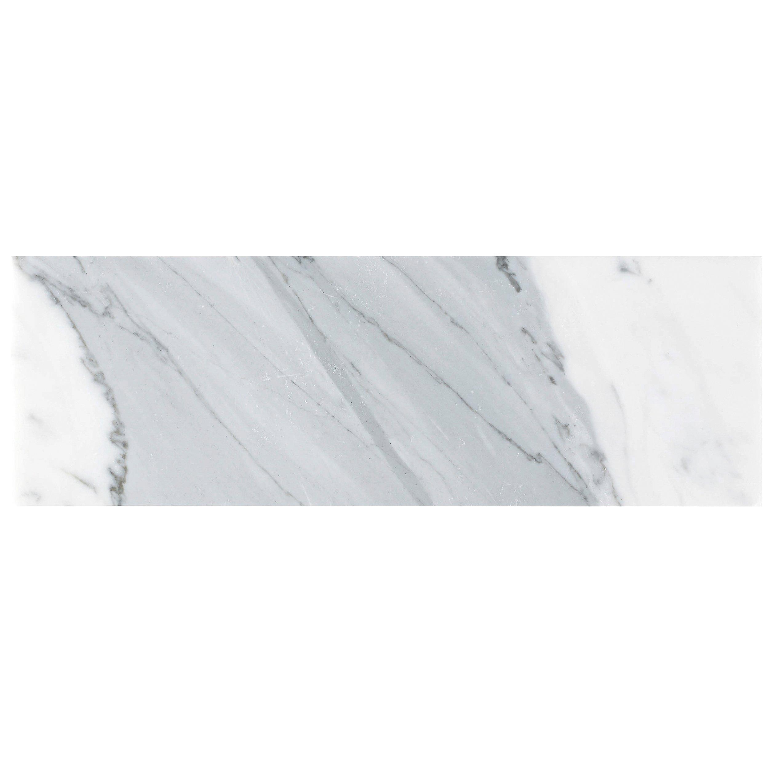 Statuario Honed Marble Tile